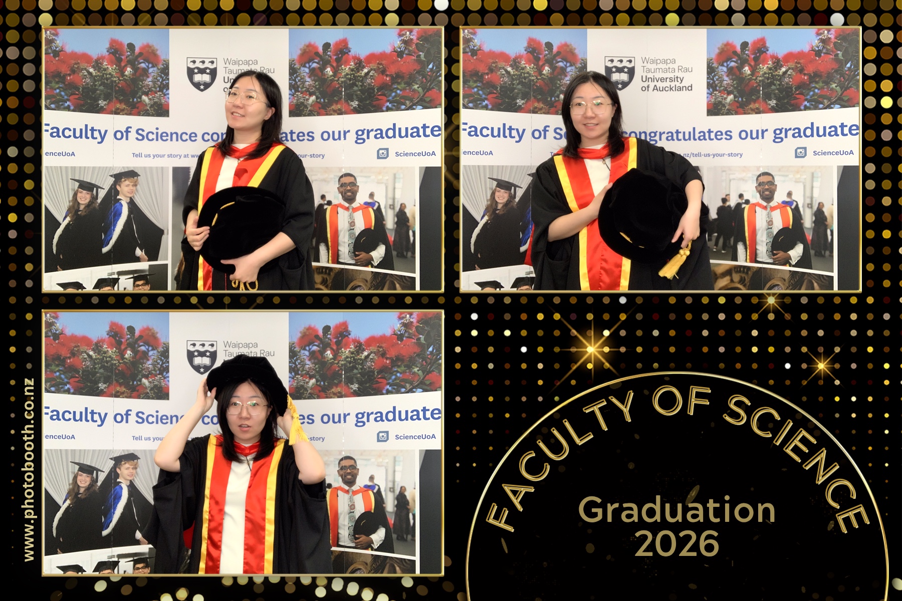 UOA Faculty of Science Graduation 2026 | View more photos from the event at gallery.photobooth.co.nz/u/SelfieCentral/UOA-Faculty-of-Science-Graduation-2026