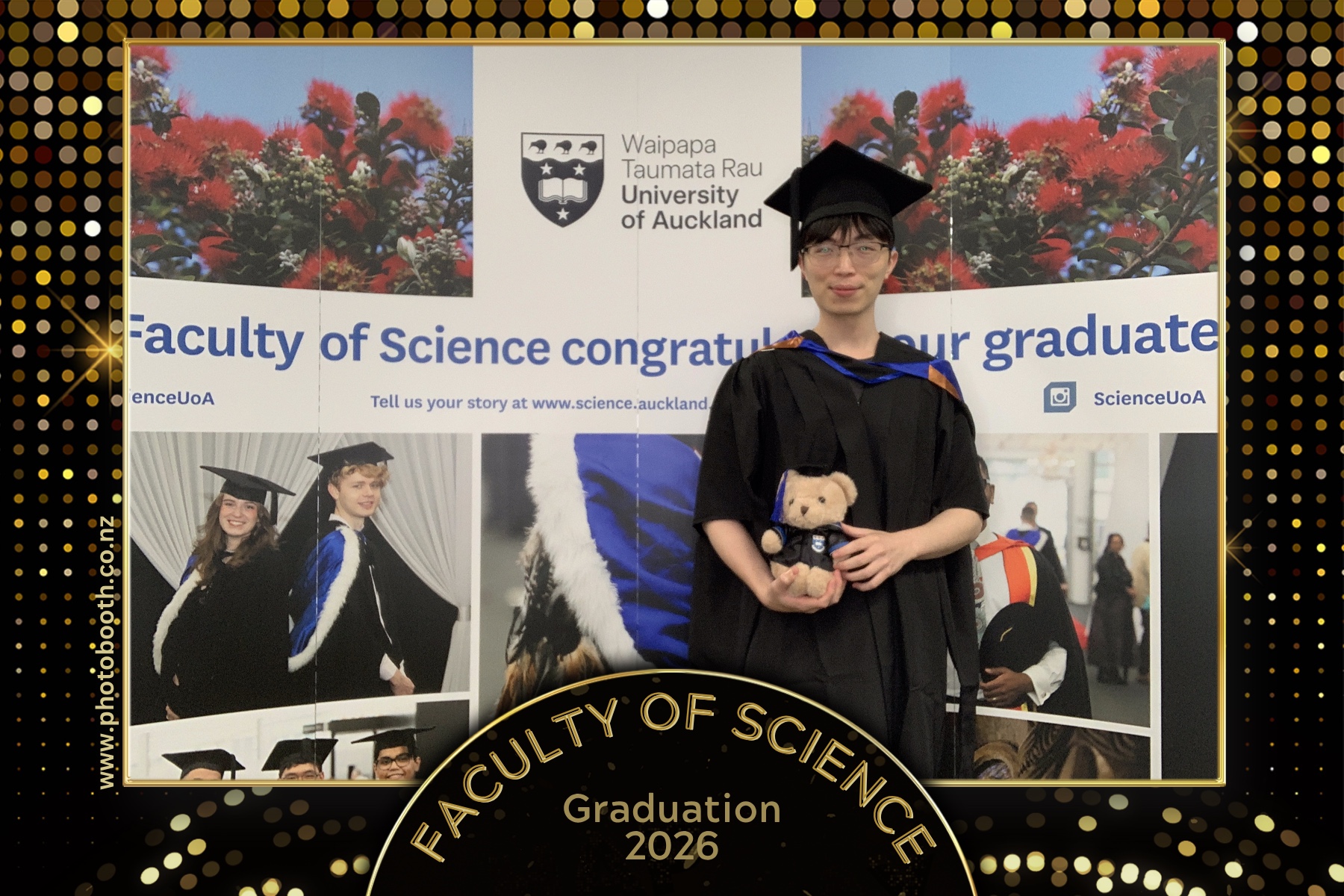 UOA Faculty of Science Graduation 2026 | View more photos from the event at gallery.photobooth.co.nz/u/SelfieCentral/UOA-Faculty-of-Science-Graduation-2026