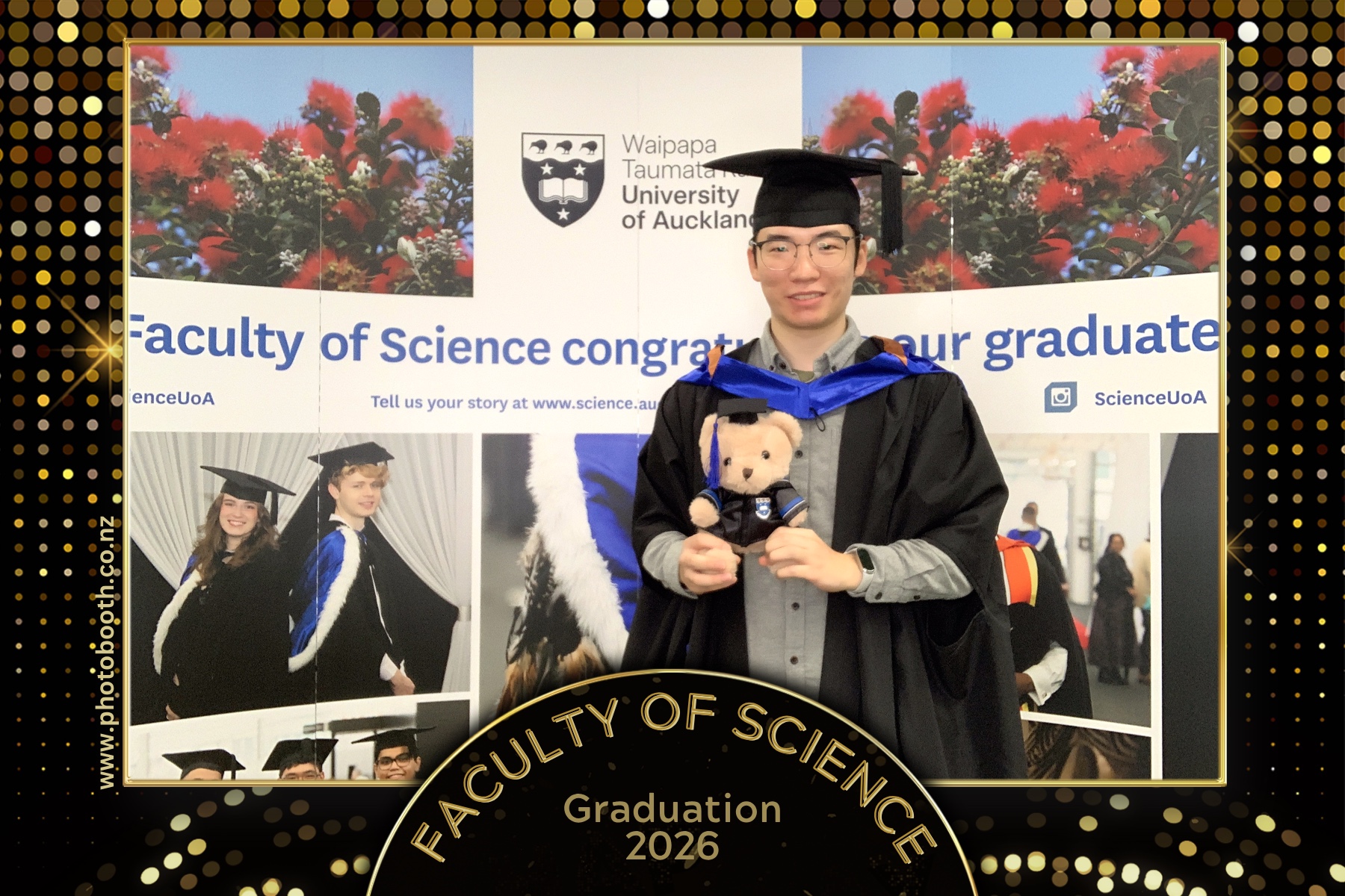 UOA Faculty of Science Graduation 2026 | View more photos from the event at gallery.photobooth.co.nz/u/SelfieCentral/UOA-Faculty-of-Science-Graduation-2026