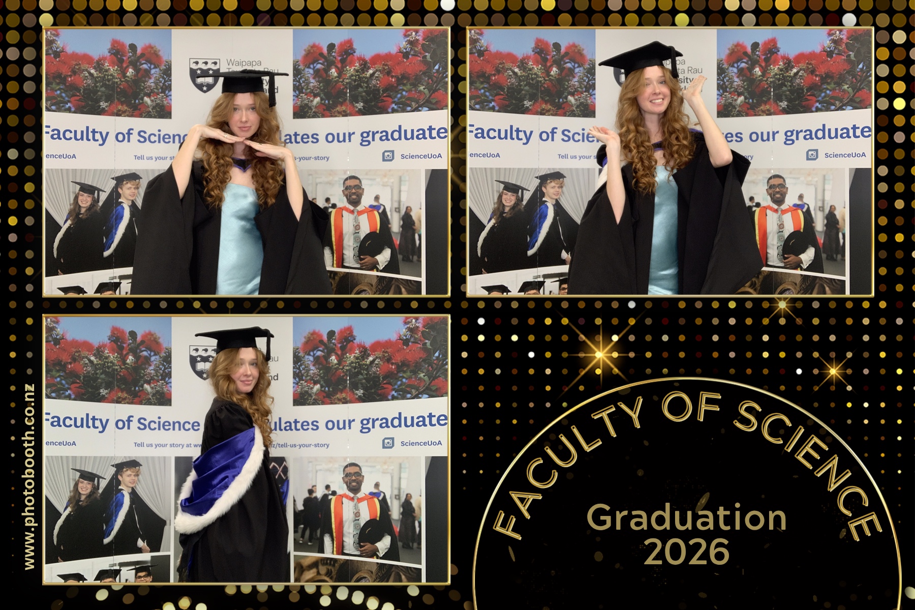 UOA Faculty of Science Graduation 2026 | View more photos from the event at gallery.photobooth.co.nz/u/SelfieCentral/UOA-Faculty-of-Science-Graduation-2026