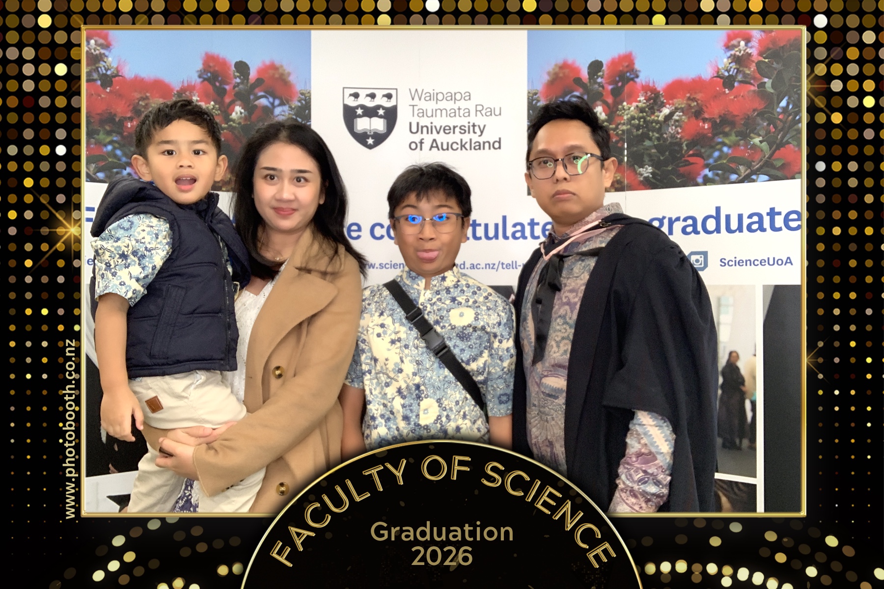 UOA Faculty of Science Graduation 2026 | View more photos from the event at gallery.photobooth.co.nz/u/SelfieCentral/UOA-Faculty-of-Science-Graduation-2026