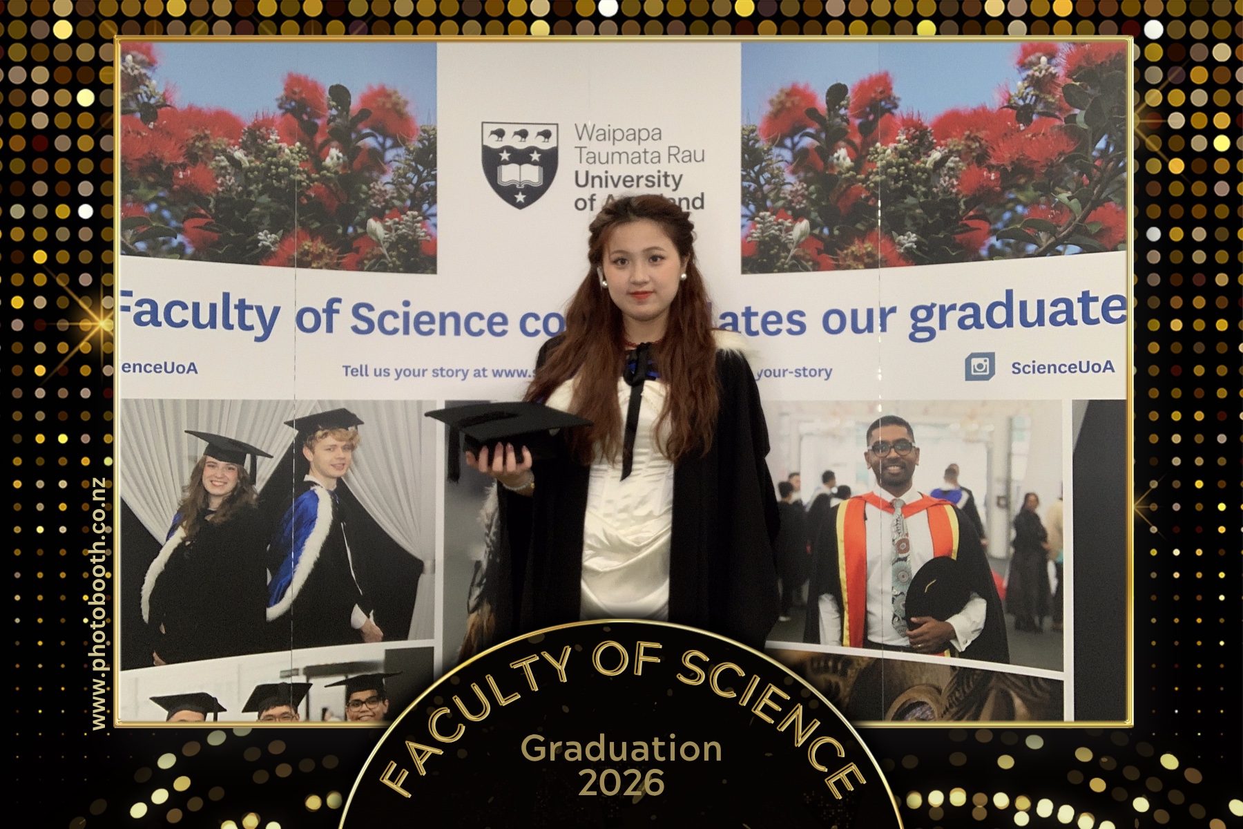 UOA Faculty of Science Graduation 2026 | View more photos from the event at gallery.photobooth.co.nz/u/SelfieCentral/UOA-Faculty-of-Science-Graduation-2026