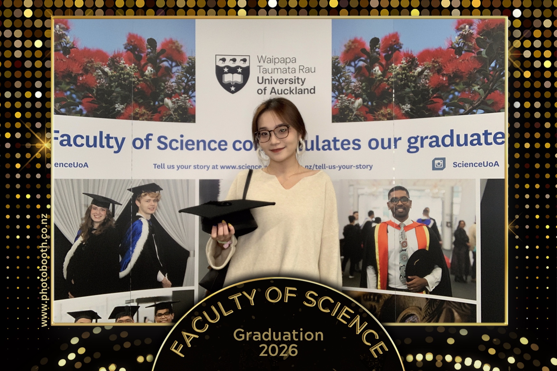 UOA Faculty of Science Graduation 2026 | View more photos from the event at gallery.photobooth.co.nz/u/SelfieCentral/UOA-Faculty-of-Science-Graduation-2026