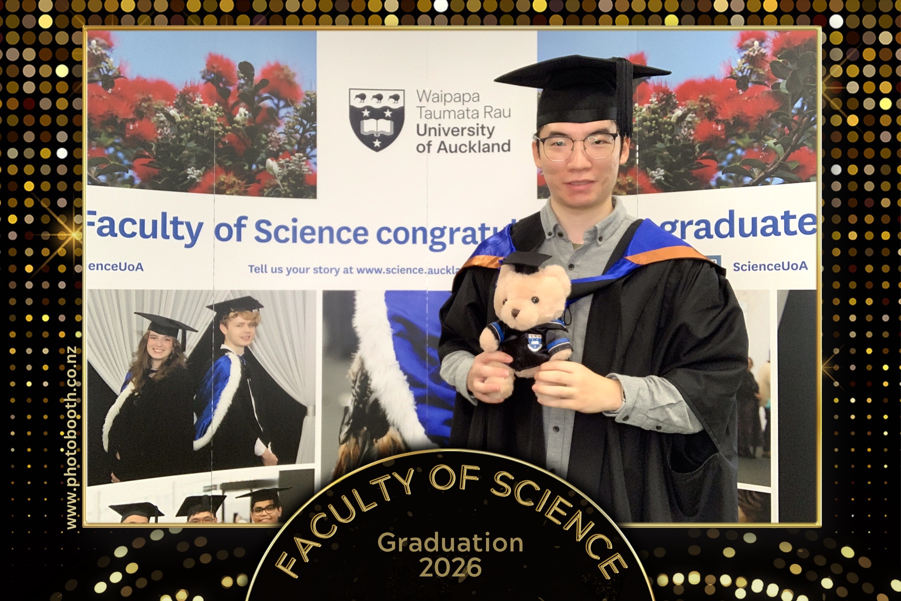UOA Faculty of Science Graduation 2026 | View more photos from the event at gallery.photobooth.co.nz/u/SelfieCentral/UOA-Faculty-of-Science-Graduation-2026