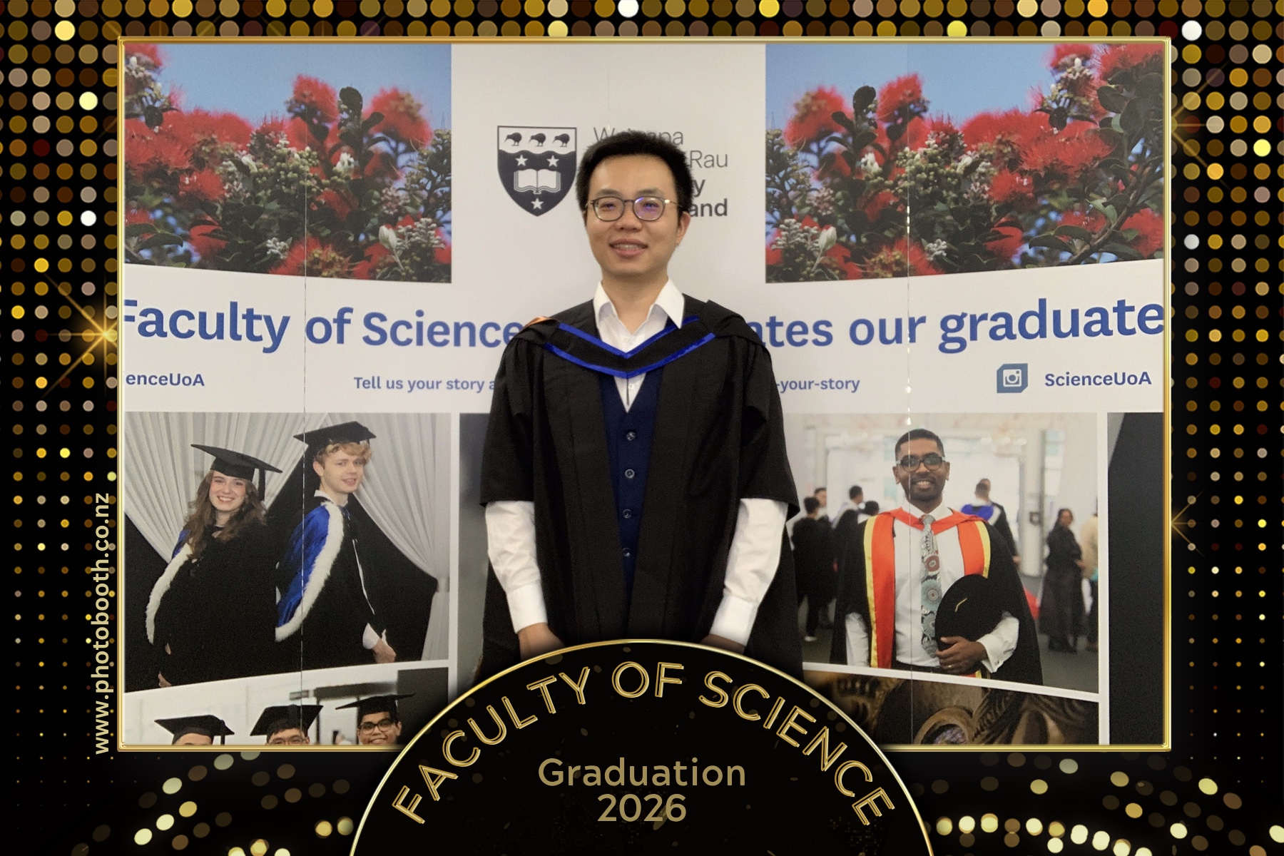 UOA Faculty of Science Graduation 2026 | View more photos from the event at gallery.photobooth.co.nz/u/SelfieCentral/UOA-Faculty-of-Science-Graduation-2026
