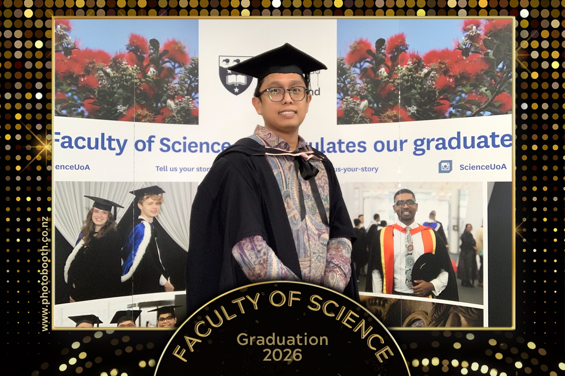 UOA Faculty of Science Graduation 2026 | View more photos from the event at gallery.photobooth.co.nz/u/SelfieCentral/UOA-Faculty-of-Science-Graduation-2026