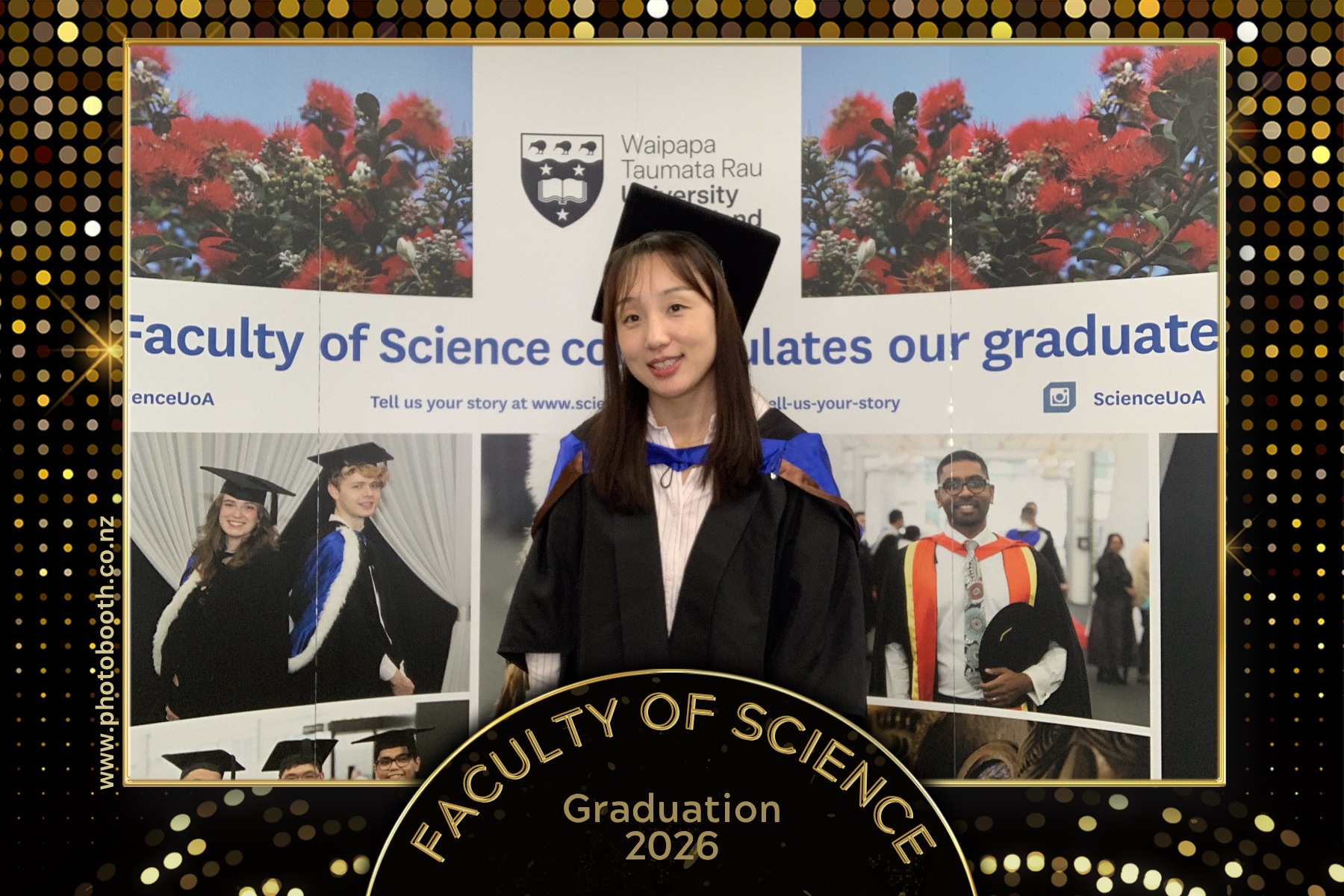 UOA Faculty of Science Graduation 2026 | View more photos from the event at gallery.photobooth.co.nz/u/SelfieCentral/UOA-Faculty-of-Science-Graduation-2026