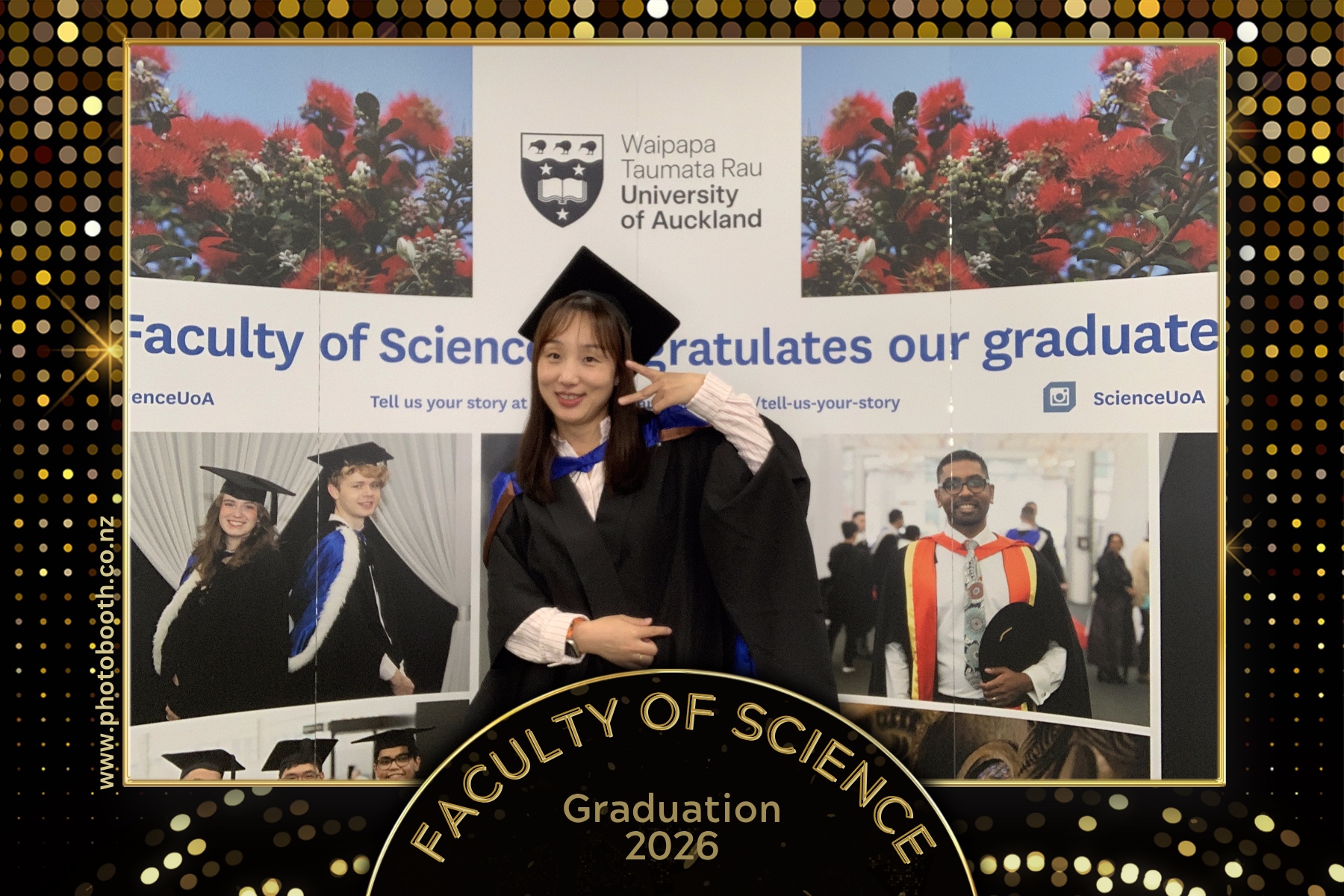 UOA Faculty of Science Graduation 2026 | View more photos from the event at gallery.photobooth.co.nz/u/SelfieCentral/UOA-Faculty-of-Science-Graduation-2026