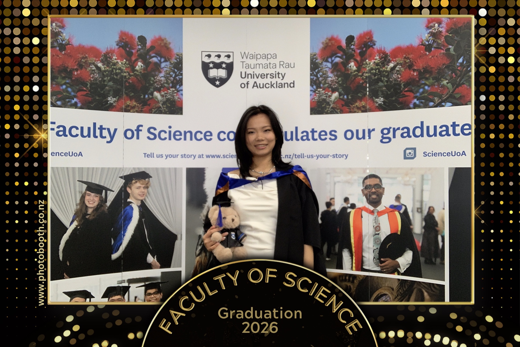 UOA Faculty of Science Graduation 2026 | View more photos from the event at gallery.photobooth.co.nz/u/SelfieCentral/UOA-Faculty-of-Science-Graduation-2026