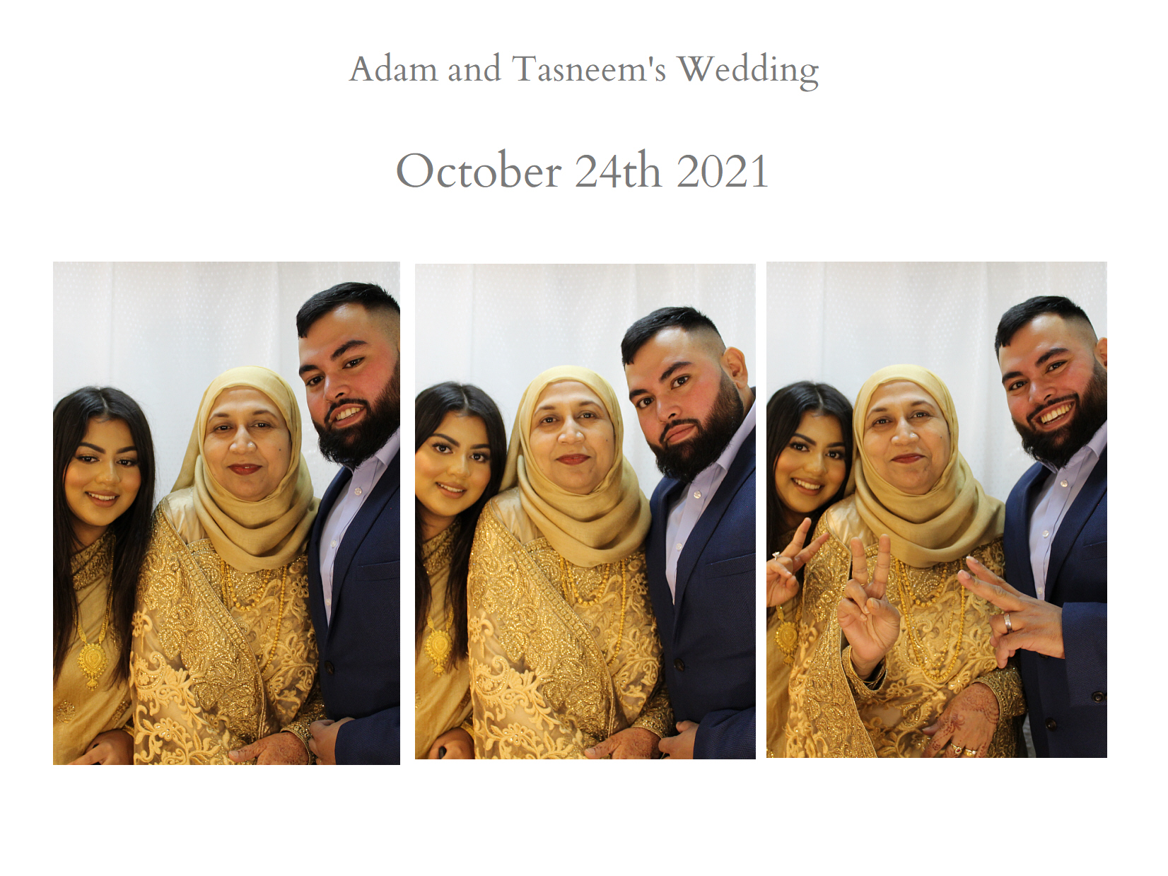 Adam and Tasneem’s Wedding | View more photos from the event at my.specialeventsphotobooths.co.uk/u/SpecialEventsPhotoBooths/Adam-and-Tasneem’s-Wedding