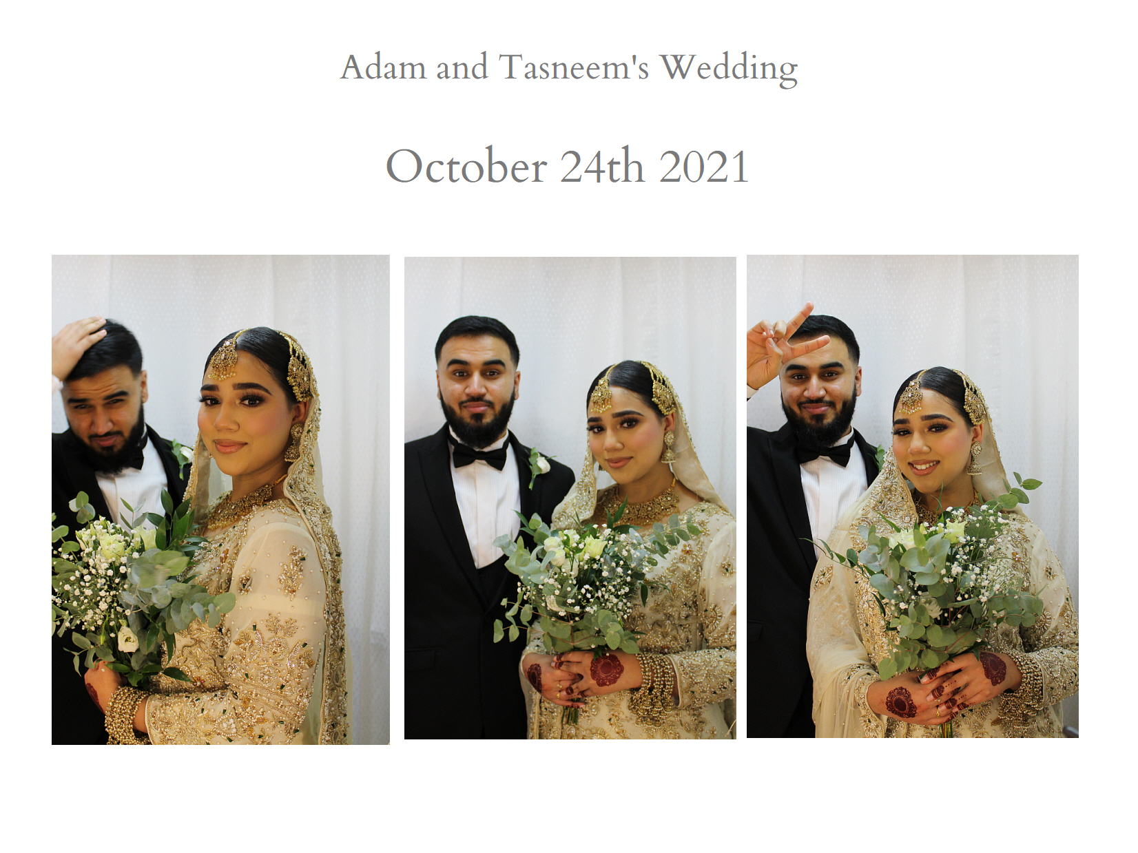 Adam and Tasneem’s Wedding | View more photos from the event at my.specialeventsphotobooths.co.uk/u/SpecialEventsPhotoBooths/Adam-and-Tasneem’s-Wedding