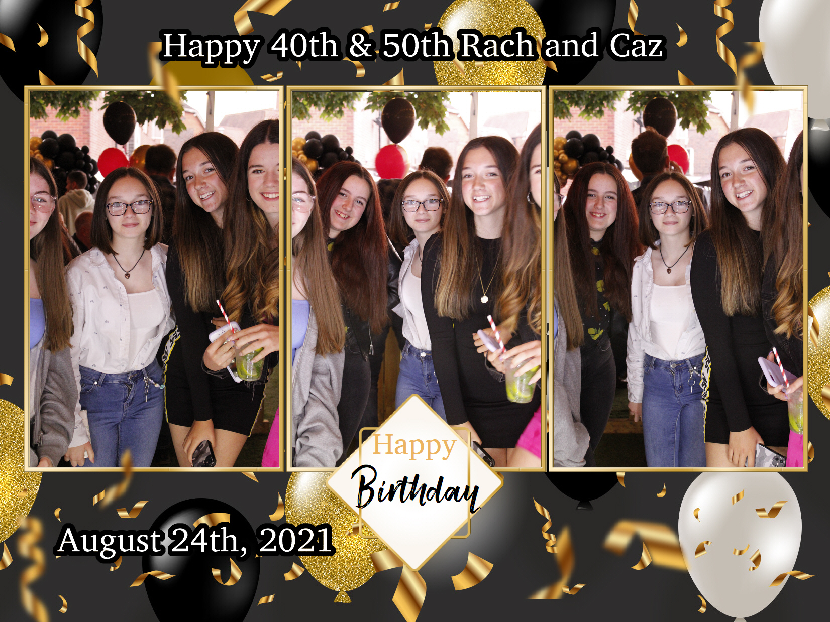 Happy 40th & 50th Rach and Caz | View more photos from the event at my.specialeventsphotobooths.co.uk/u/SpecialEventsPhotoBooths/Happy-40th-50th-Rach-and-Caz