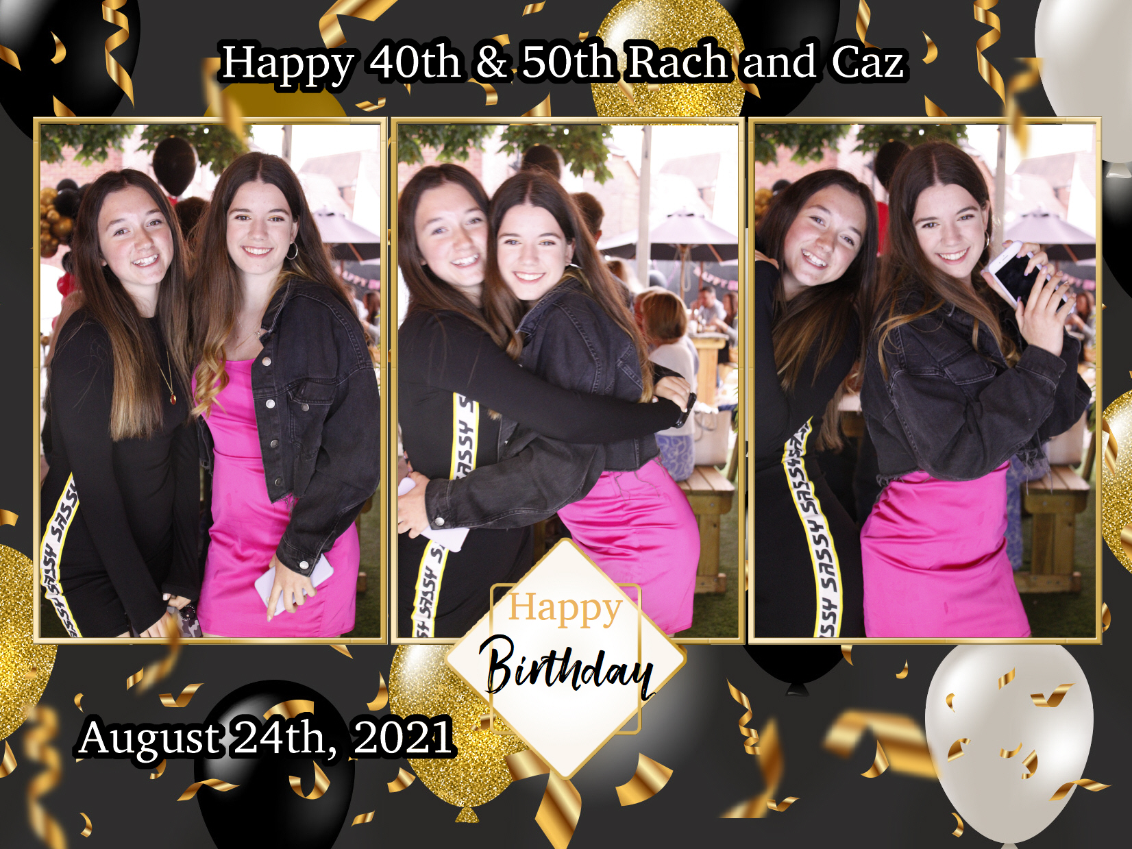 Happy 40th & 50th Rach and Caz | View more photos from the event at my.specialeventsphotobooths.co.uk/u/SpecialEventsPhotoBooths/Happy-40th-50th-Rach-and-Caz