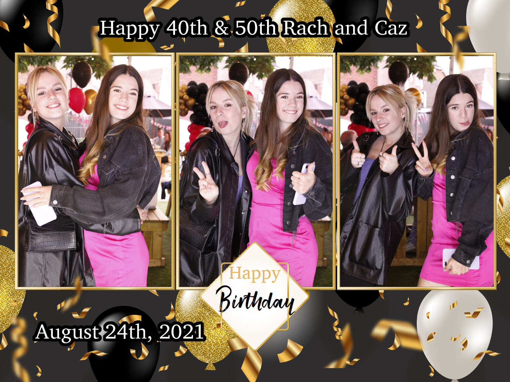 Happy 40th & 50th Rach and Caz | View more photos from the event at my.specialeventsphotobooths.co.uk/u/SpecialEventsPhotoBooths/Happy-40th-50th-Rach-and-Caz
