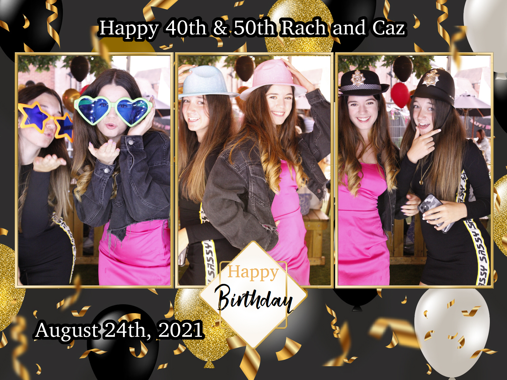 Happy 40th & 50th Rach and Caz | View more photos from the event at my.specialeventsphotobooths.co.uk/u/SpecialEventsPhotoBooths/Happy-40th-50th-Rach-and-Caz