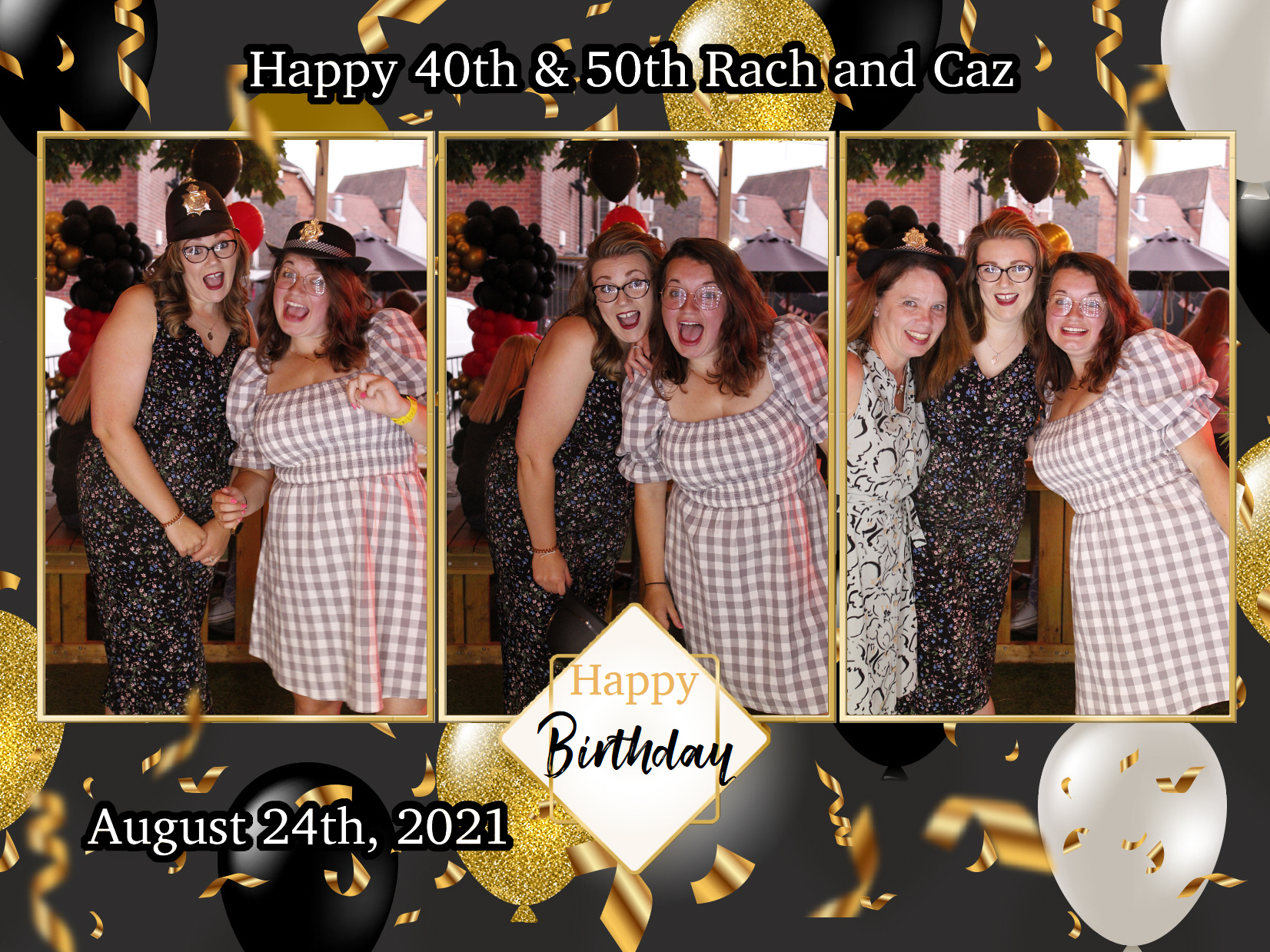 Happy 40th & 50th Rach and Caz | View more photos from the event at my.specialeventsphotobooths.co.uk/u/SpecialEventsPhotoBooths/Happy-40th-50th-Rach-and-Caz
