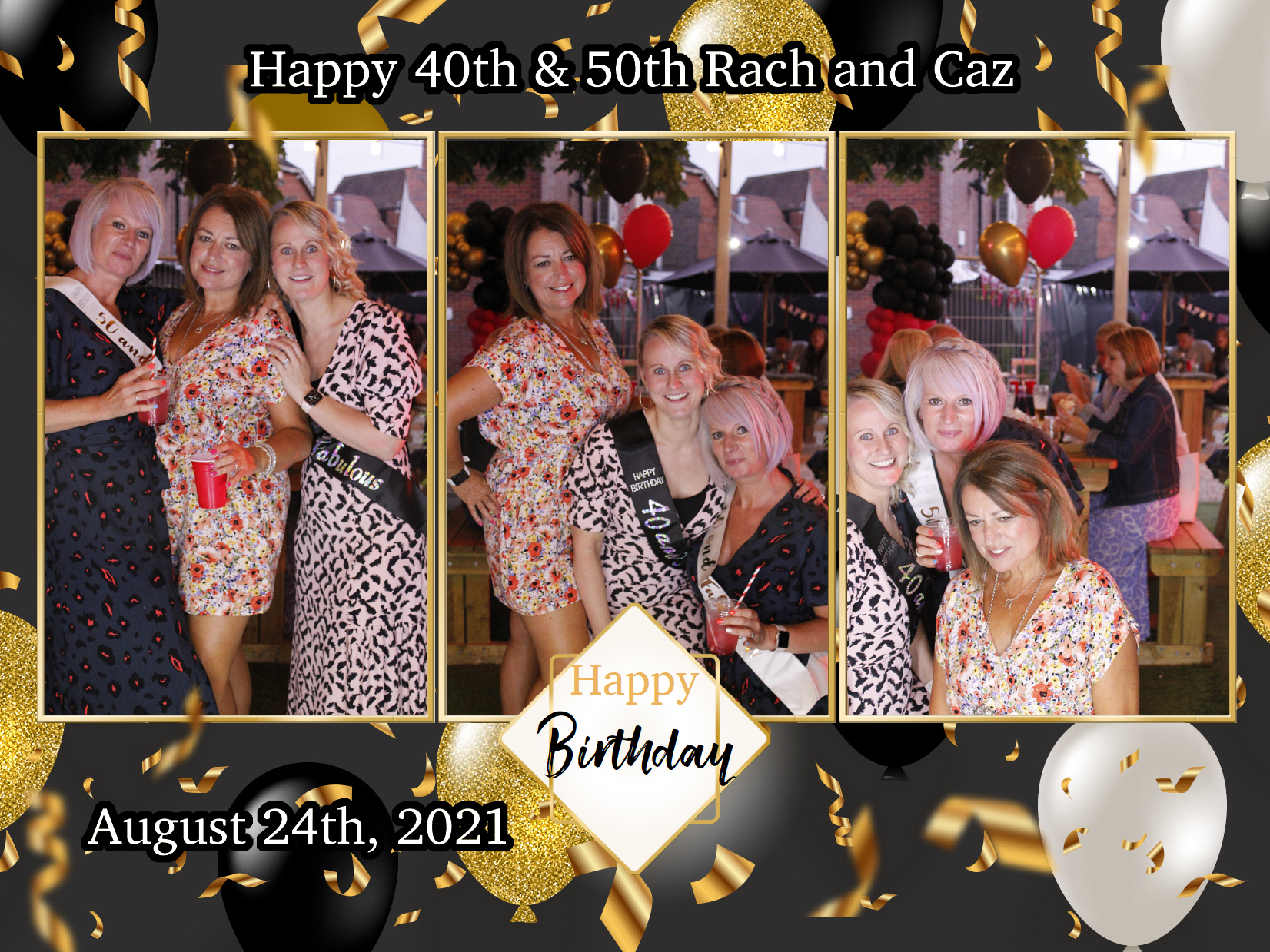 Happy 40th & 50th Rach and Caz | View more photos from the event at my.specialeventsphotobooths.co.uk/u/SpecialEventsPhotoBooths/Happy-40th-50th-Rach-and-Caz