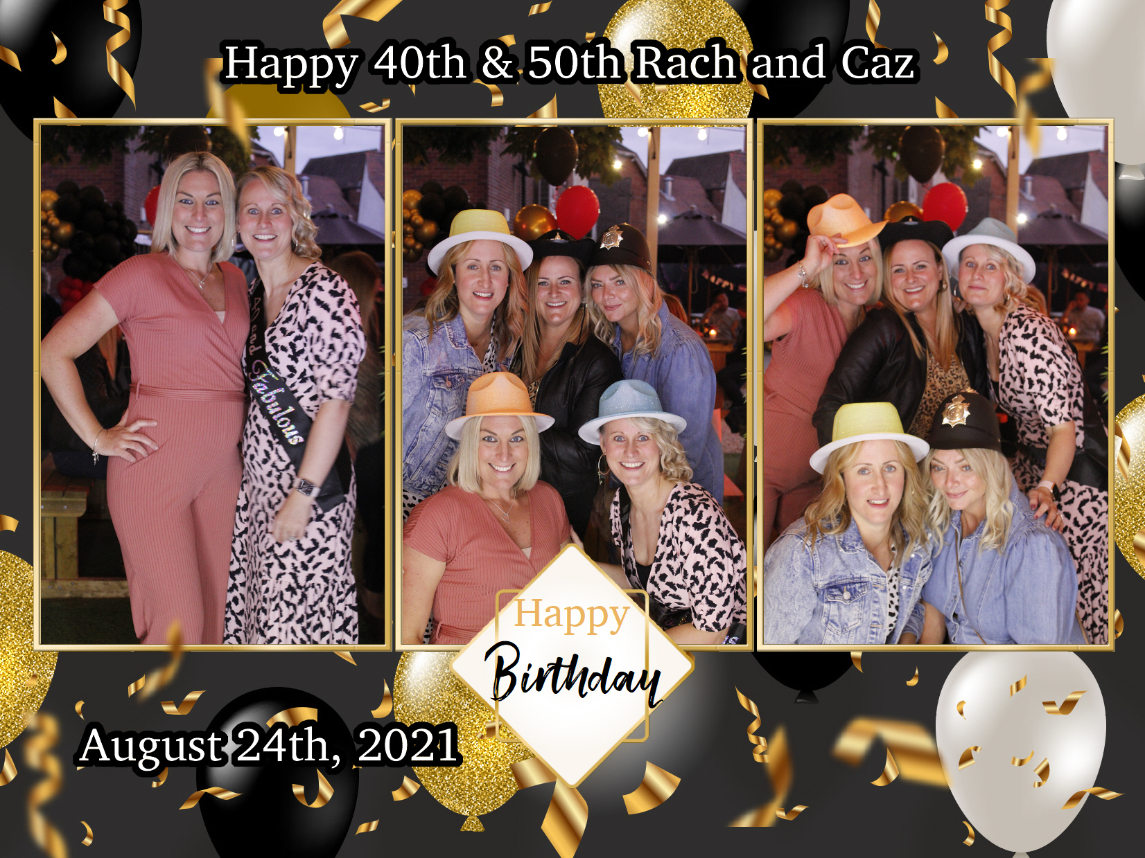 Happy 40th & 50th Rach and Caz | View more photos from the event at my.specialeventsphotobooths.co.uk/u/SpecialEventsPhotoBooths/Happy-40th-50th-Rach-and-Caz