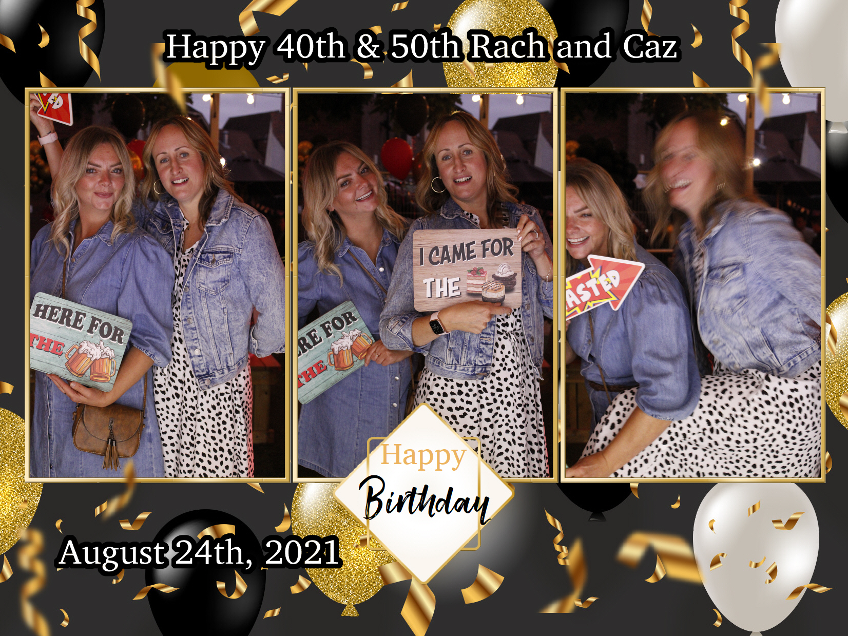 Happy 40th & 50th Rach and Caz | View more photos from the event at my.specialeventsphotobooths.co.uk/u/SpecialEventsPhotoBooths/Happy-40th-50th-Rach-and-Caz