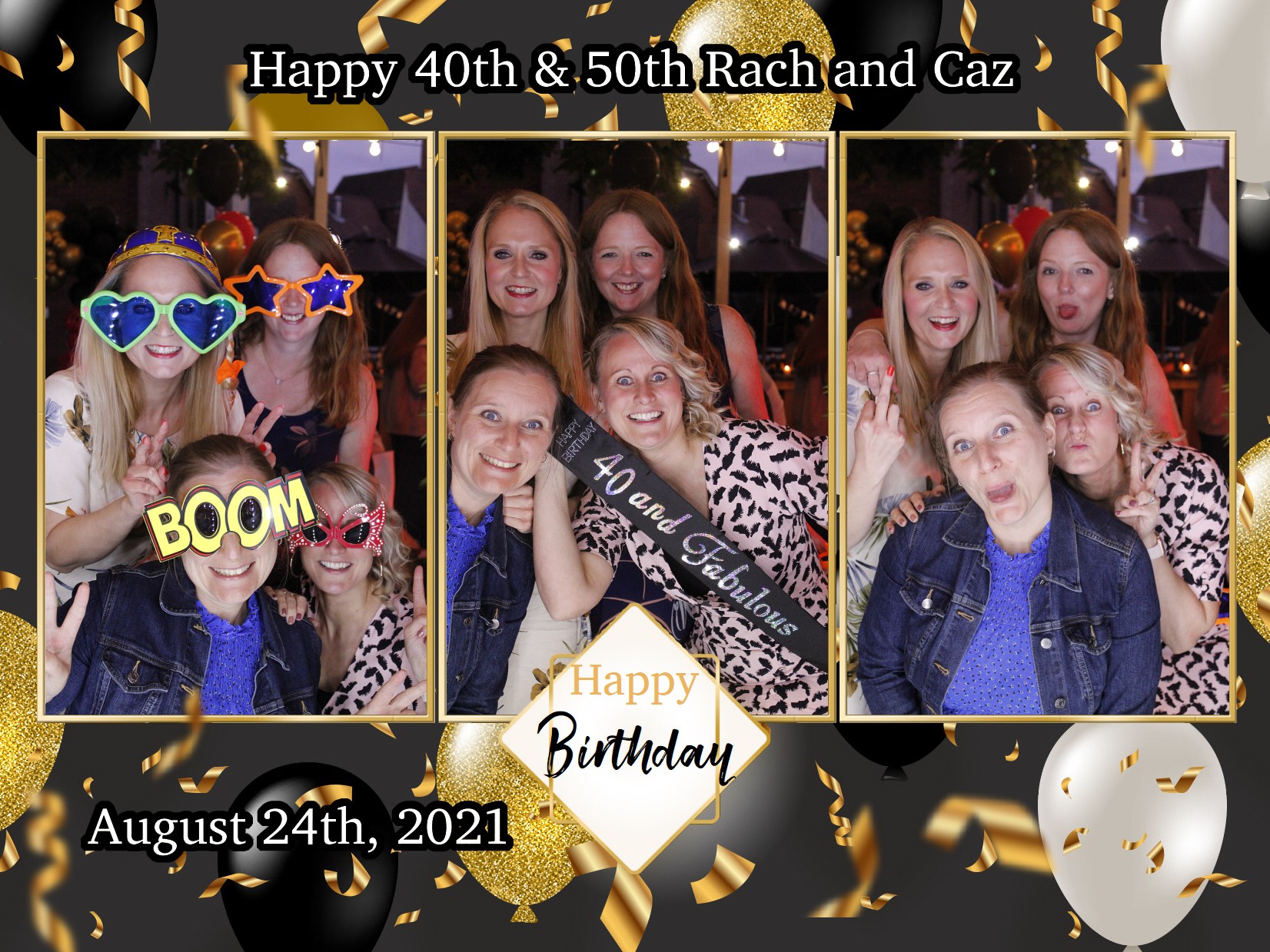 Happy 40th & 50th Rach and Caz | View more photos from the event at my.specialeventsphotobooths.co.uk/u/SpecialEventsPhotoBooths/Happy-40th-50th-Rach-and-Caz