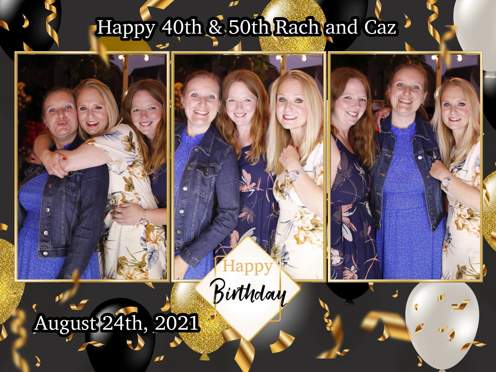 Happy 40th & 50th Rach and Caz | View more photos from the event at my.specialeventsphotobooths.co.uk/u/SpecialEventsPhotoBooths/Happy-40th-50th-Rach-and-Caz