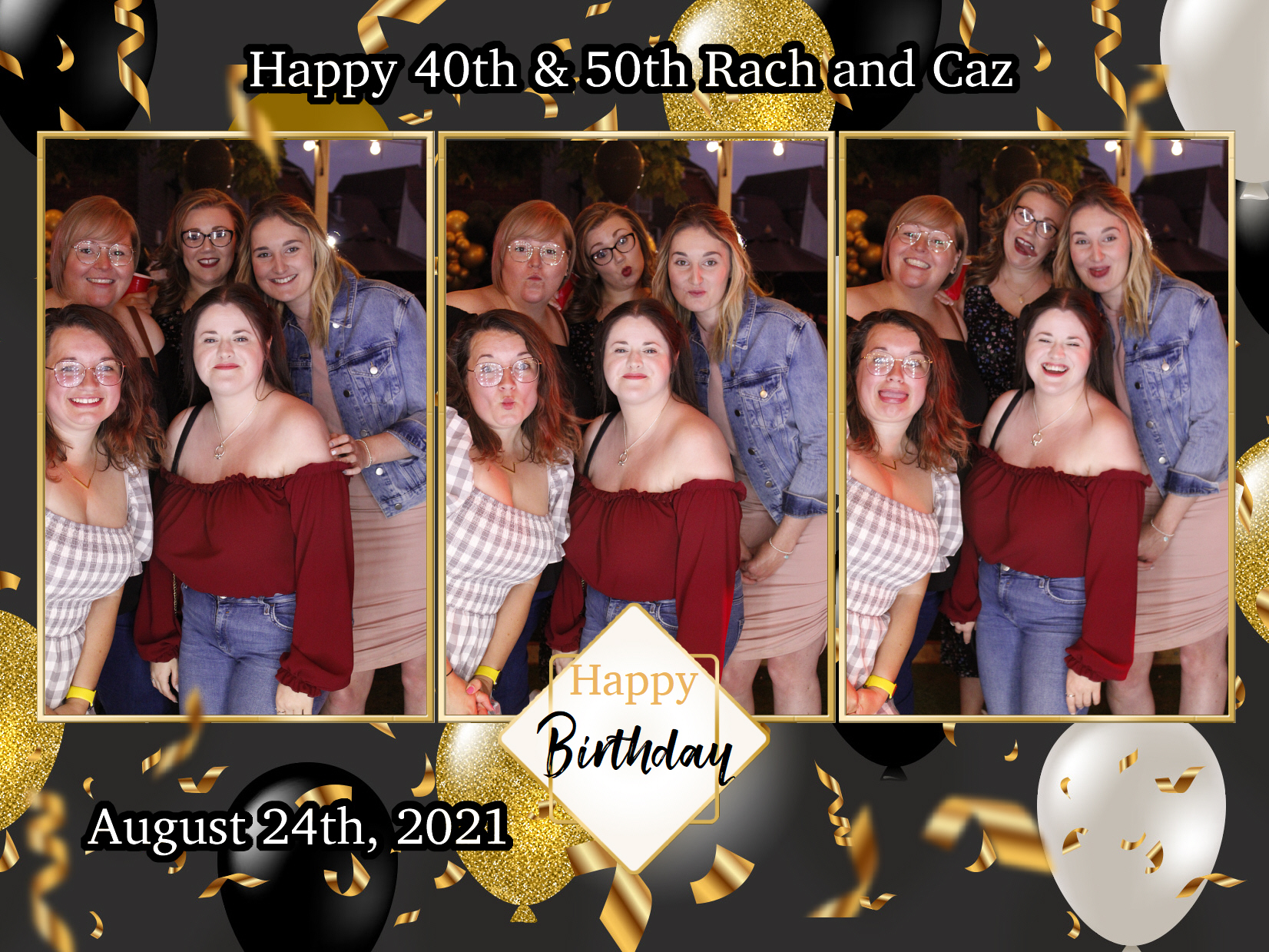 Happy 40th & 50th Rach and Caz | View more photos from the event at my.specialeventsphotobooths.co.uk/u/SpecialEventsPhotoBooths/Happy-40th-50th-Rach-and-Caz