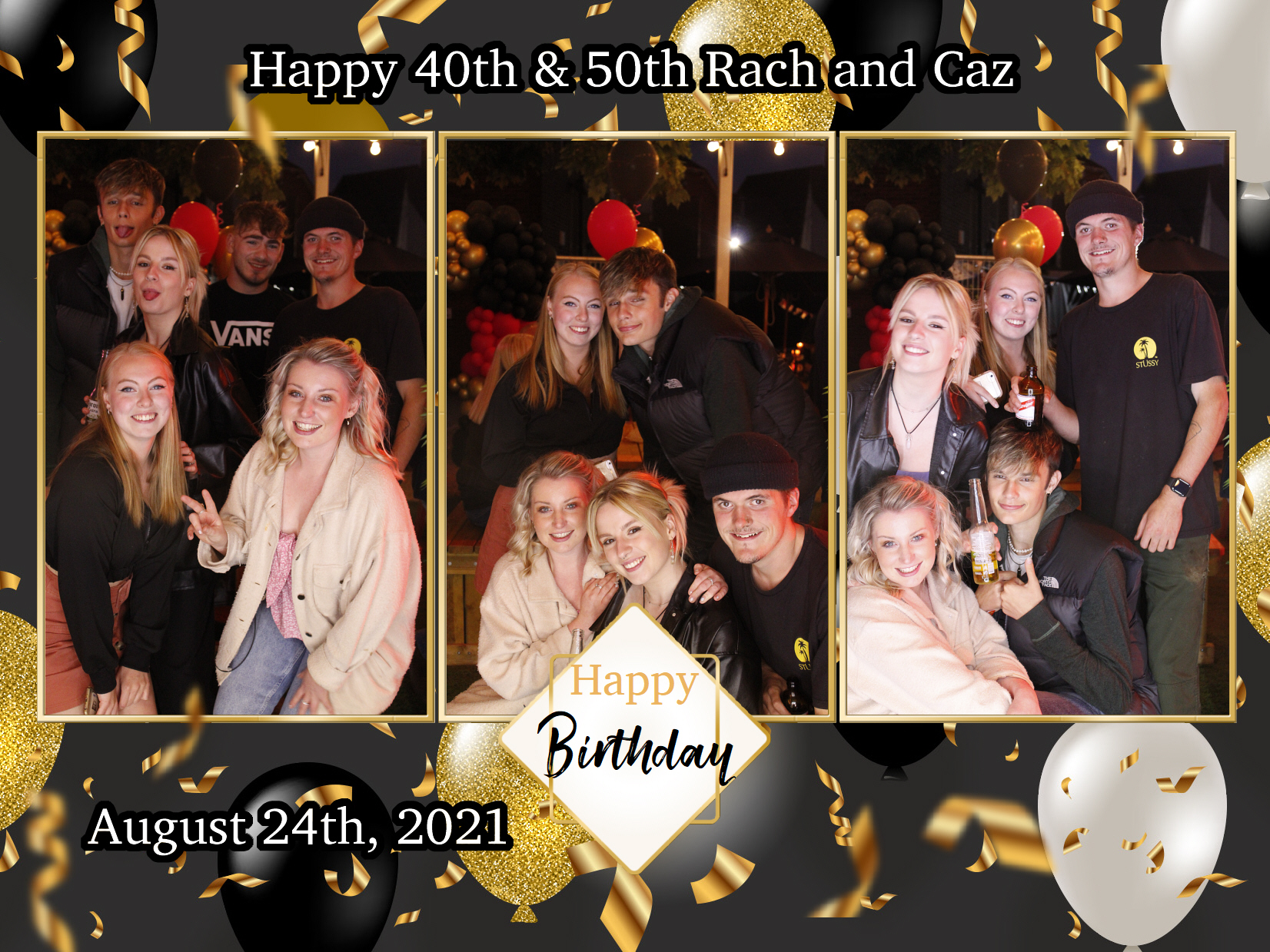 Happy 40th & 50th Rach and Caz | View more photos from the event at my.specialeventsphotobooths.co.uk/u/SpecialEventsPhotoBooths/Happy-40th-50th-Rach-and-Caz
