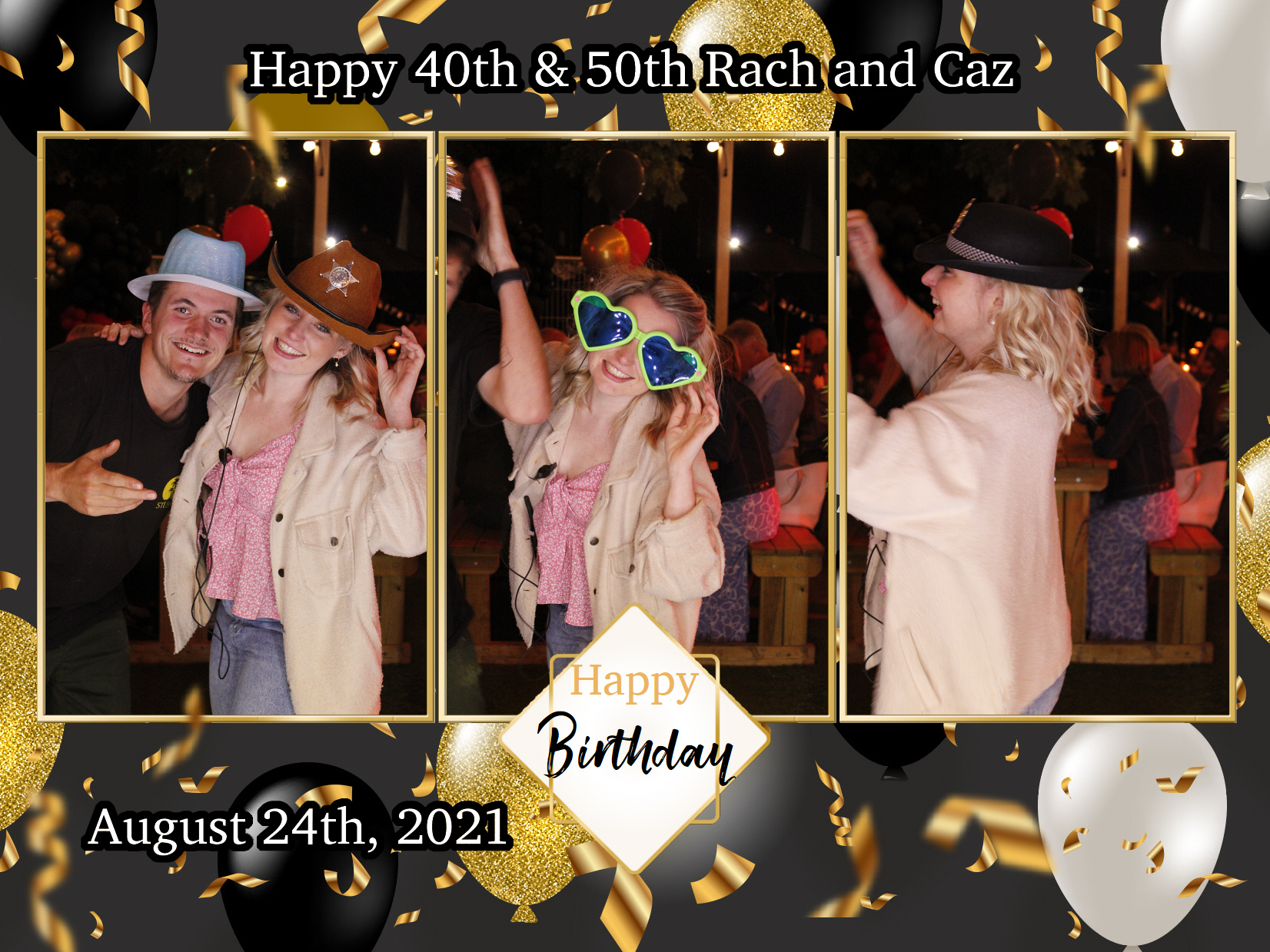 Happy 40th & 50th Rach and Caz | View more photos from the event at my.specialeventsphotobooths.co.uk/u/SpecialEventsPhotoBooths/Happy-40th-50th-Rach-and-Caz