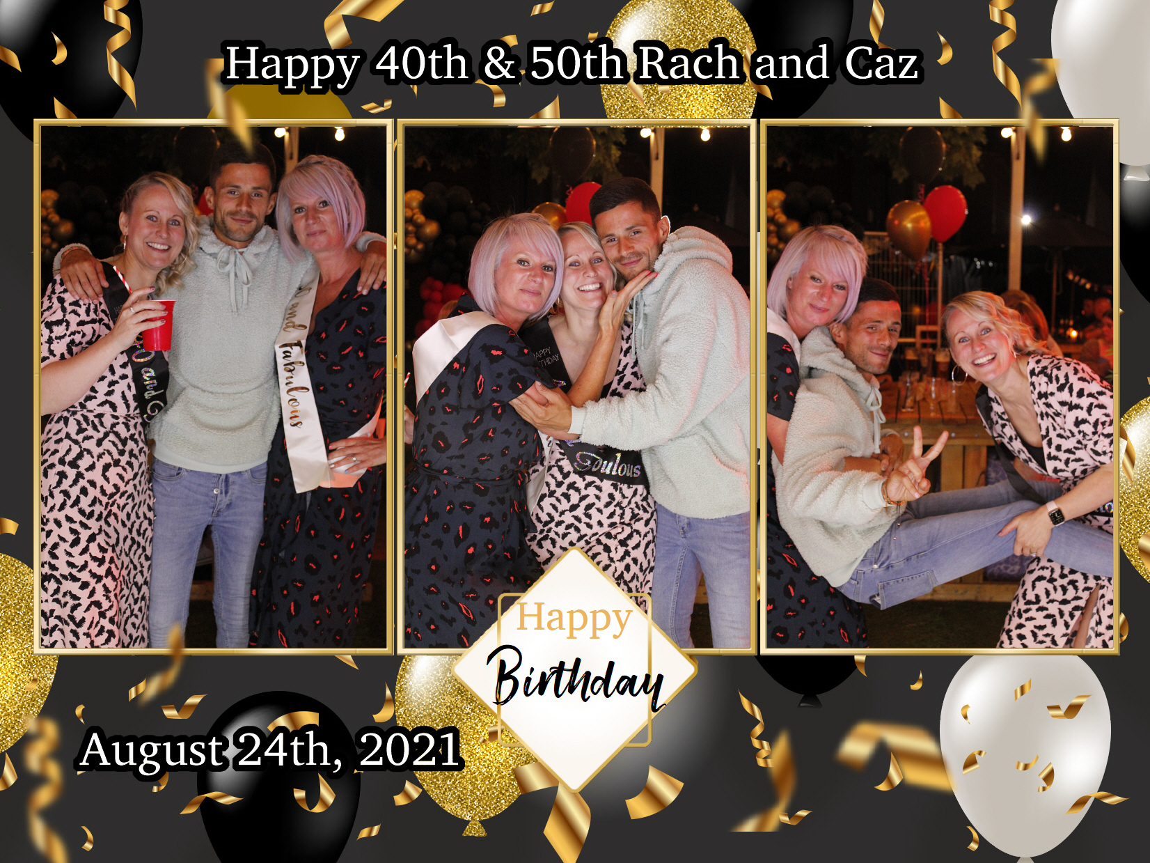 Happy 40th & 50th Rach and Caz | View more photos from the event at my.specialeventsphotobooths.co.uk/u/SpecialEventsPhotoBooths/Happy-40th-50th-Rach-and-Caz