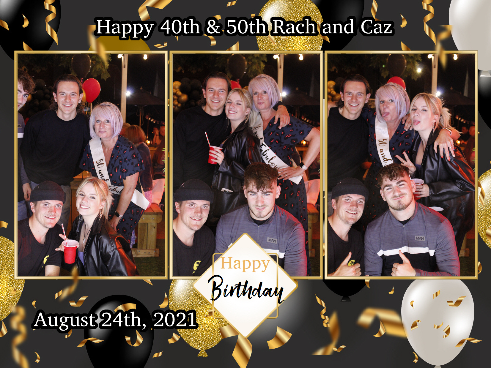 Happy 40th & 50th Rach and Caz | View more photos from the event at my.specialeventsphotobooths.co.uk/u/SpecialEventsPhotoBooths/Happy-40th-50th-Rach-and-Caz