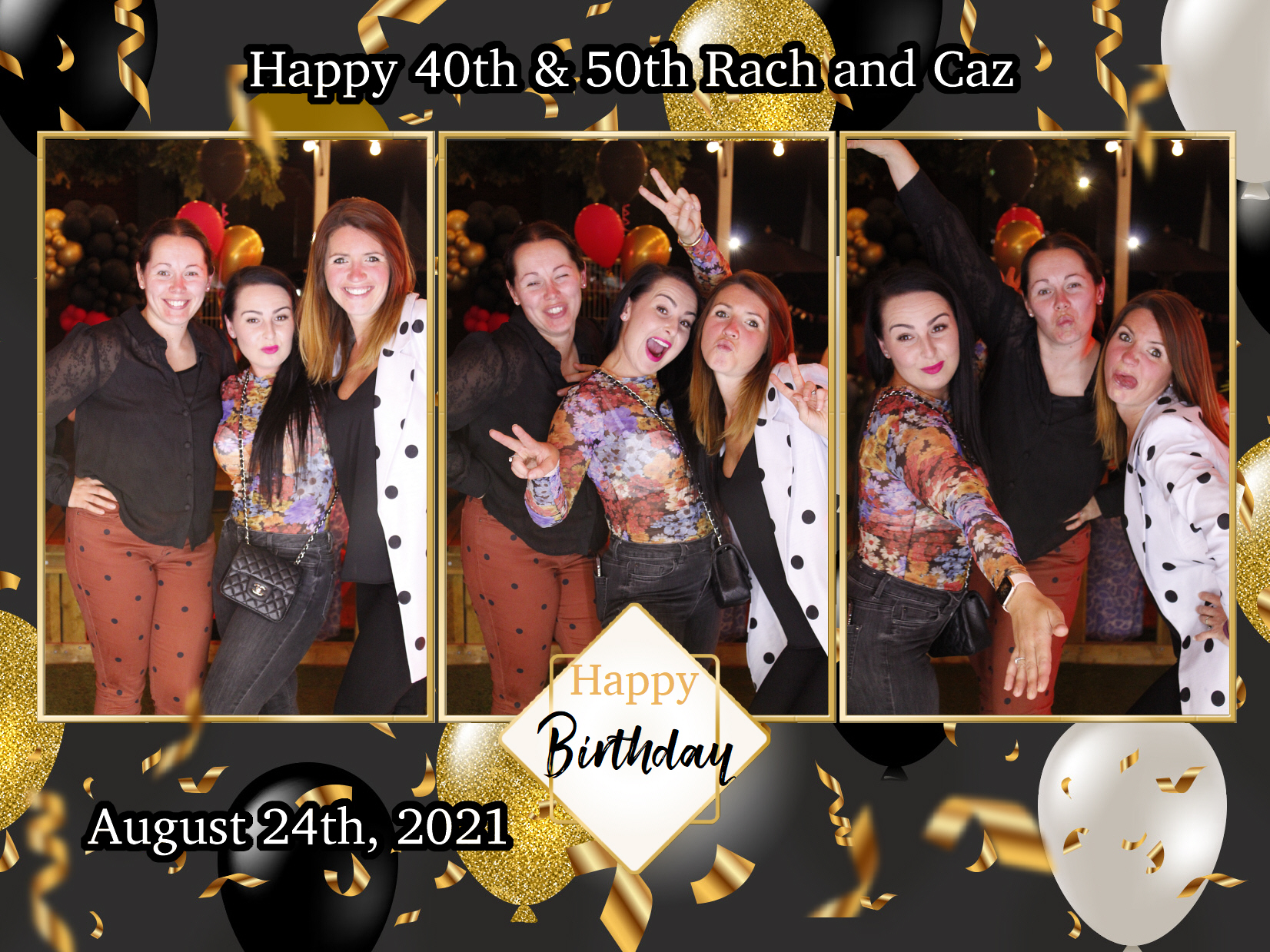 Happy 40th & 50th Rach and Caz | View more photos from the event at my.specialeventsphotobooths.co.uk/u/SpecialEventsPhotoBooths/Happy-40th-50th-Rach-and-Caz