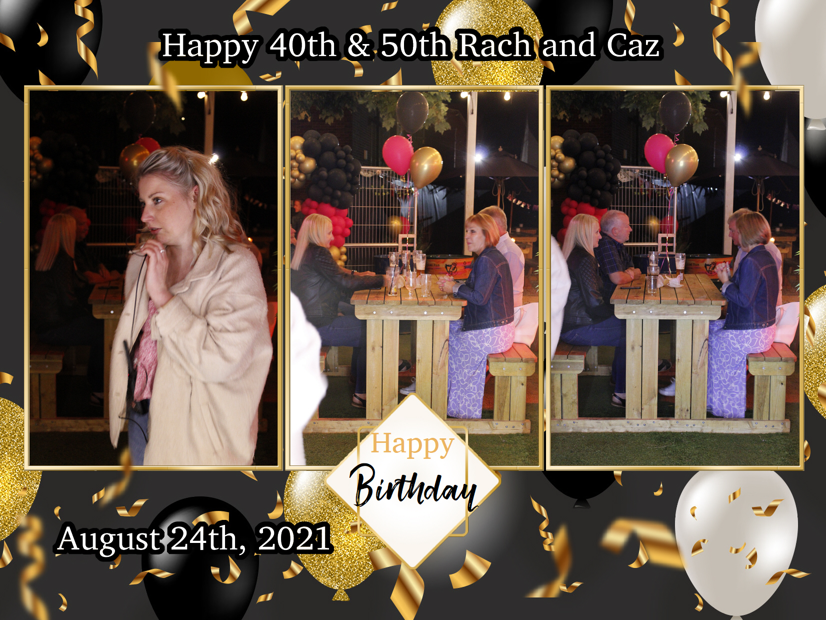 Happy 40th & 50th Rach and Caz | View more photos from the event at my.specialeventsphotobooths.co.uk/u/SpecialEventsPhotoBooths/Happy-40th-50th-Rach-and-Caz