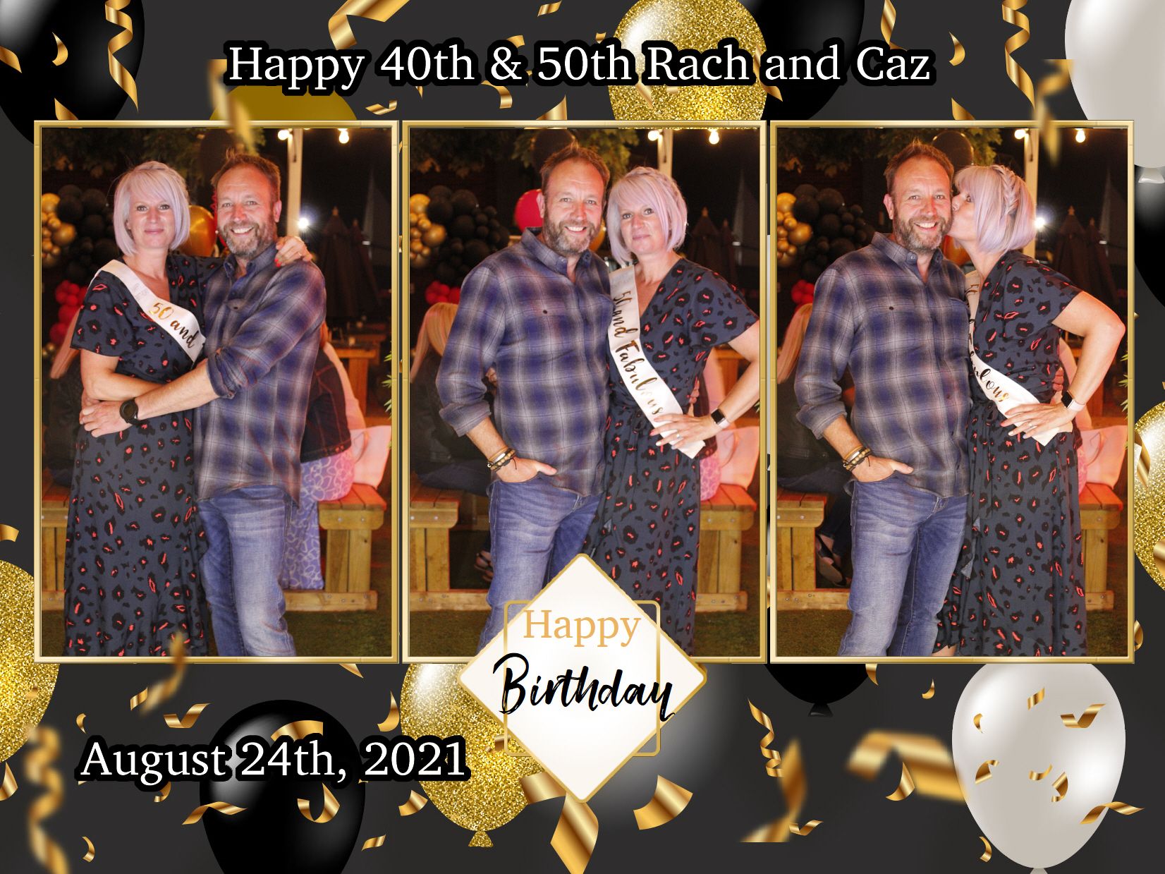 Happy 40th & 50th Rach and Caz | View more photos from the event at my.specialeventsphotobooths.co.uk/u/SpecialEventsPhotoBooths/Happy-40th-50th-Rach-and-Caz