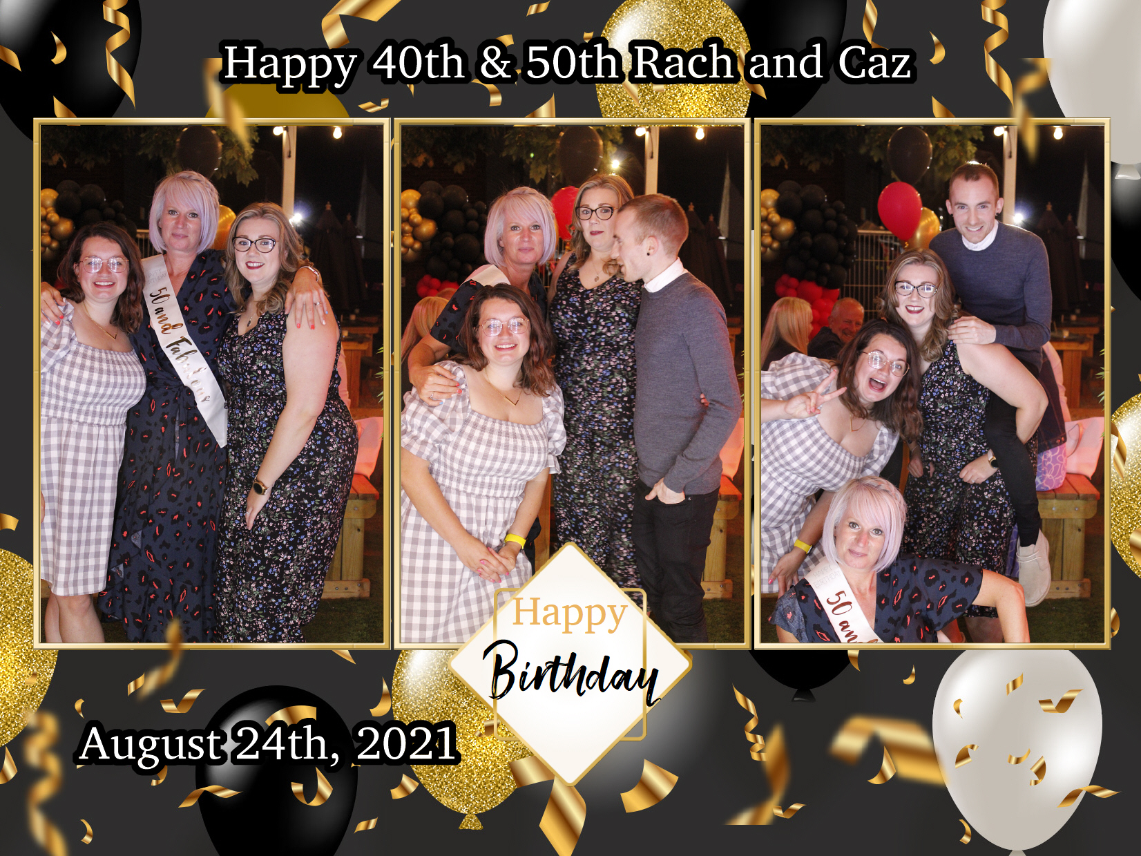Happy 40th & 50th Rach and Caz | View more photos from the event at my.specialeventsphotobooths.co.uk/u/SpecialEventsPhotoBooths/Happy-40th-50th-Rach-and-Caz
