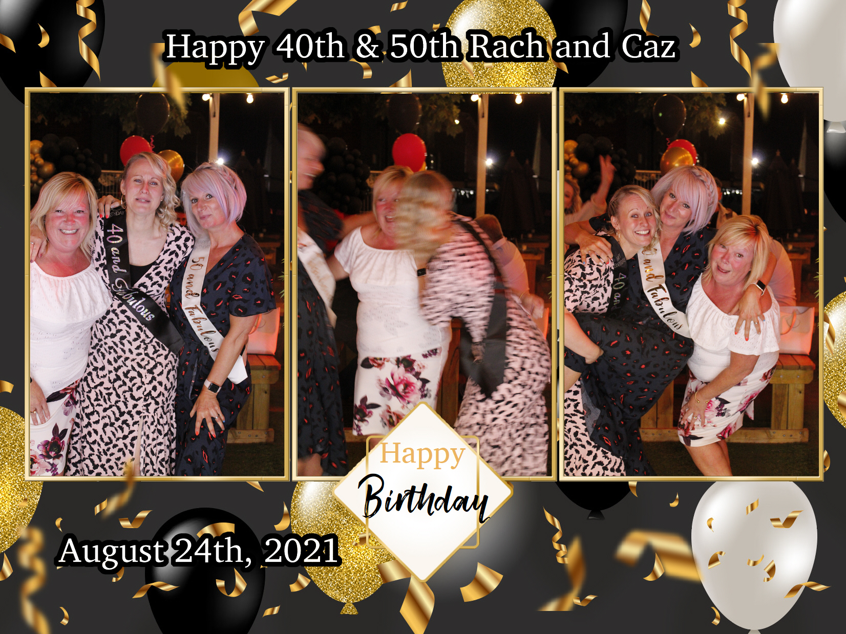 Happy 40th & 50th Rach and Caz | View more photos from the event at my.specialeventsphotobooths.co.uk/u/SpecialEventsPhotoBooths/Happy-40th-50th-Rach-and-Caz