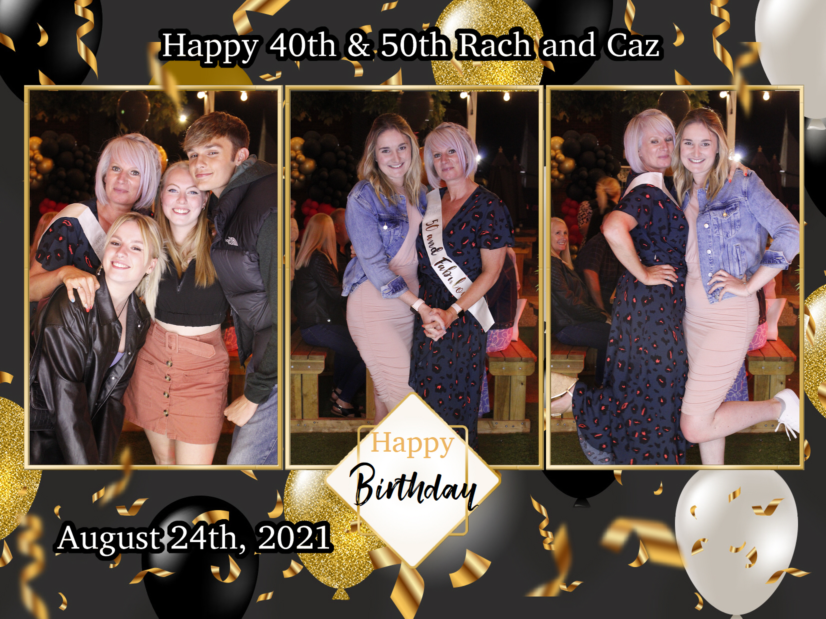 Happy 40th & 50th Rach and Caz | View more photos from the event at my.specialeventsphotobooths.co.uk/u/SpecialEventsPhotoBooths/Happy-40th-50th-Rach-and-Caz