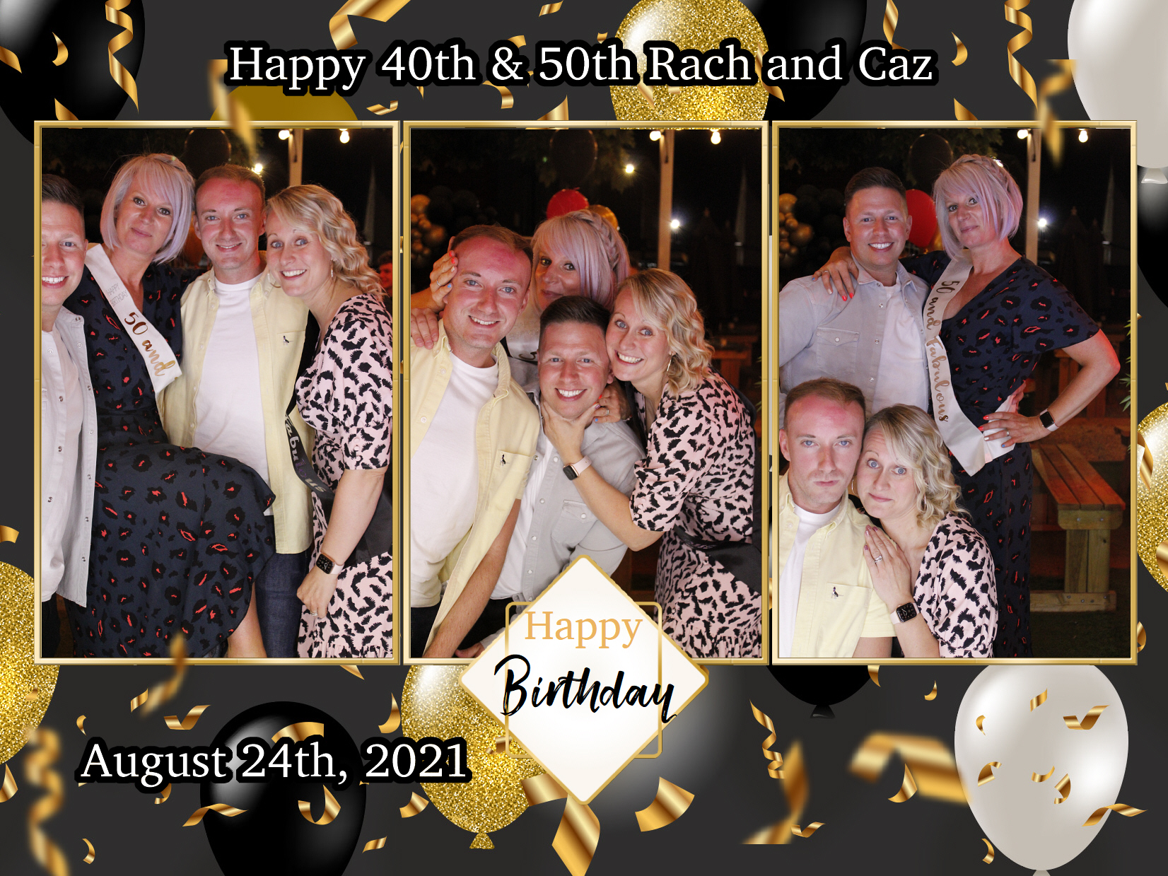 Happy 40th & 50th Rach and Caz | View more photos from the event at my.specialeventsphotobooths.co.uk/u/SpecialEventsPhotoBooths/Happy-40th-50th-Rach-and-Caz