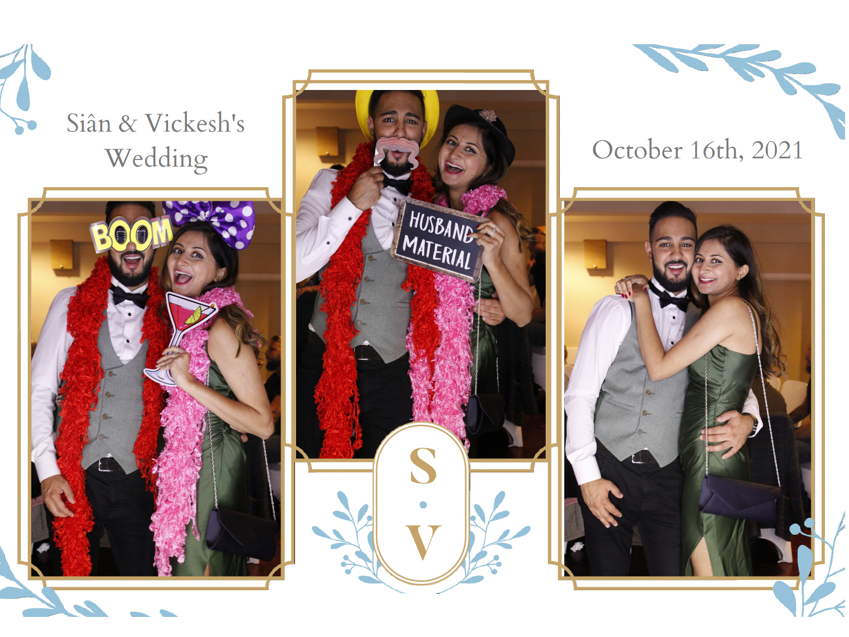 Siân & Vickesh's Wedding | View more photos from the event at my.specialeventsphotobooths.co.uk/u/SpecialEventsPhotoBooths/Siân-Vickeshs-Wedding