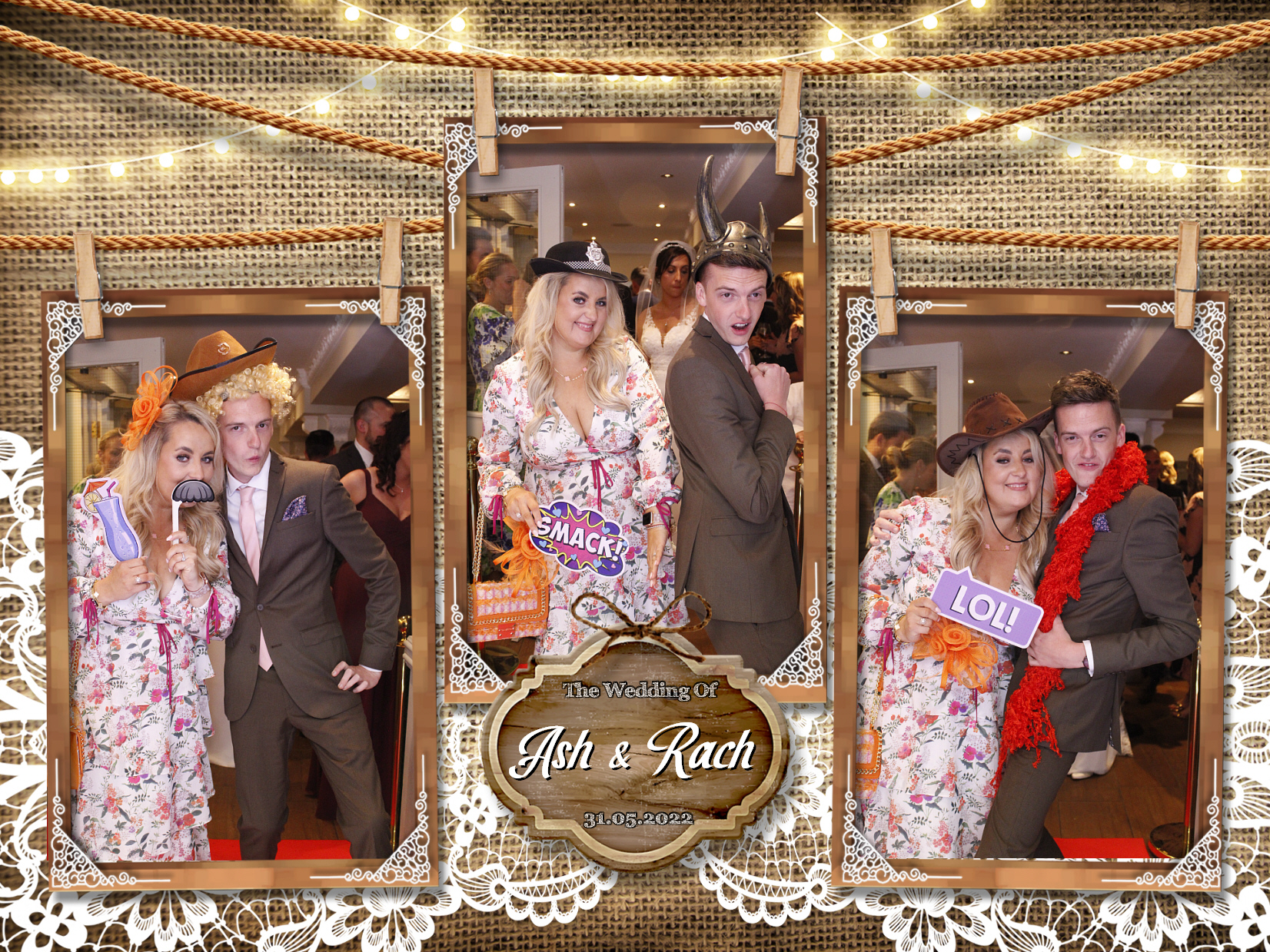 Ash and Rach's Wedding | View more photos from the event at my.specialeventsphotobooths.co.uk/u/SpecialEventsPhotoBooths/Ash-and-Rachs-Wedding
