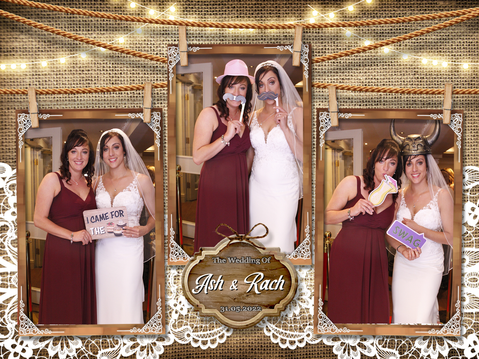 Ash and Rach's Wedding | View more photos from the event at my.specialeventsphotobooths.co.uk/u/SpecialEventsPhotoBooths/Ash-and-Rachs-Wedding