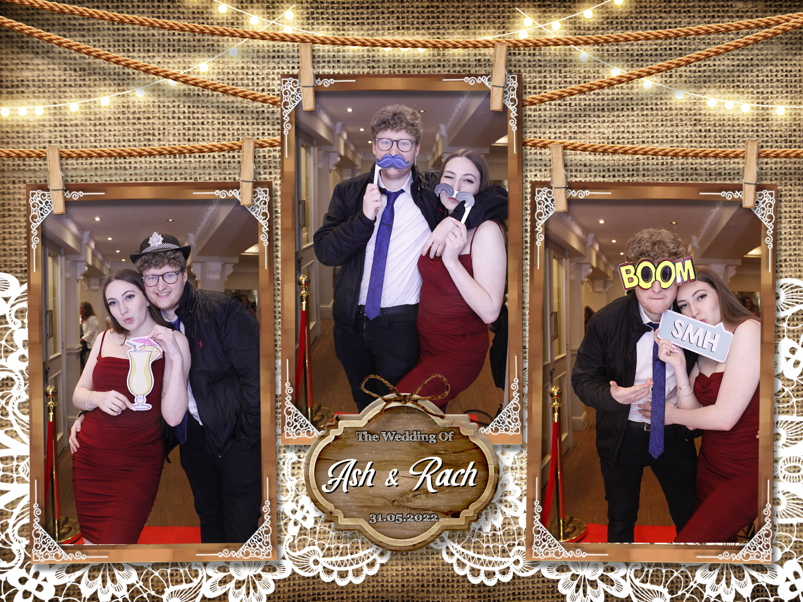 Ash and Rach's Wedding | View more photos from the event at my.specialeventsphotobooths.co.uk/u/SpecialEventsPhotoBooths/Ash-and-Rachs-Wedding