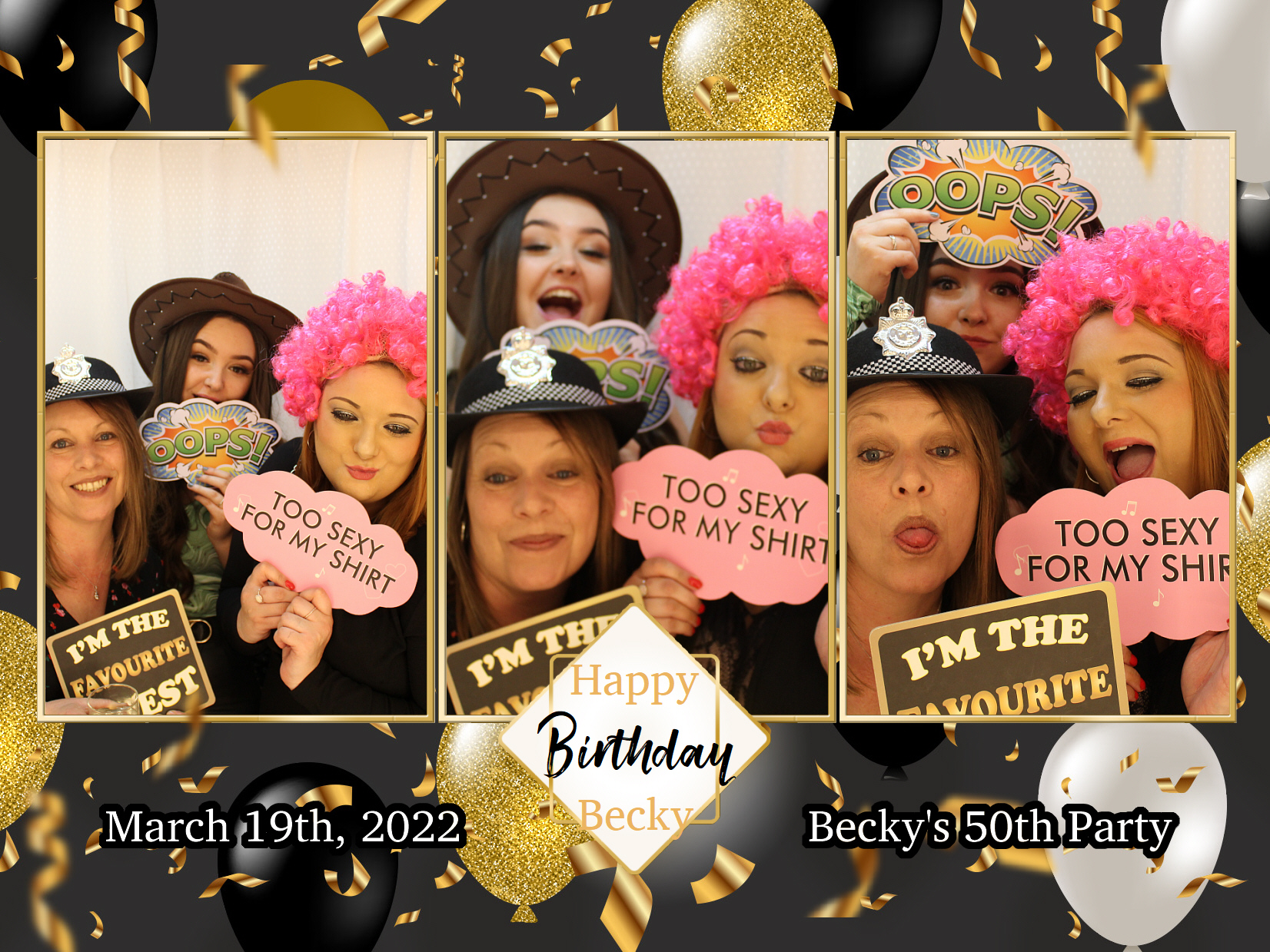 Becky's 50th Birthday Party | View more photos from the event at my.specialeventsphotobooths.co.uk/u/SpecialEventsPhotoBooths/Beckys-50th-Birthday-Party