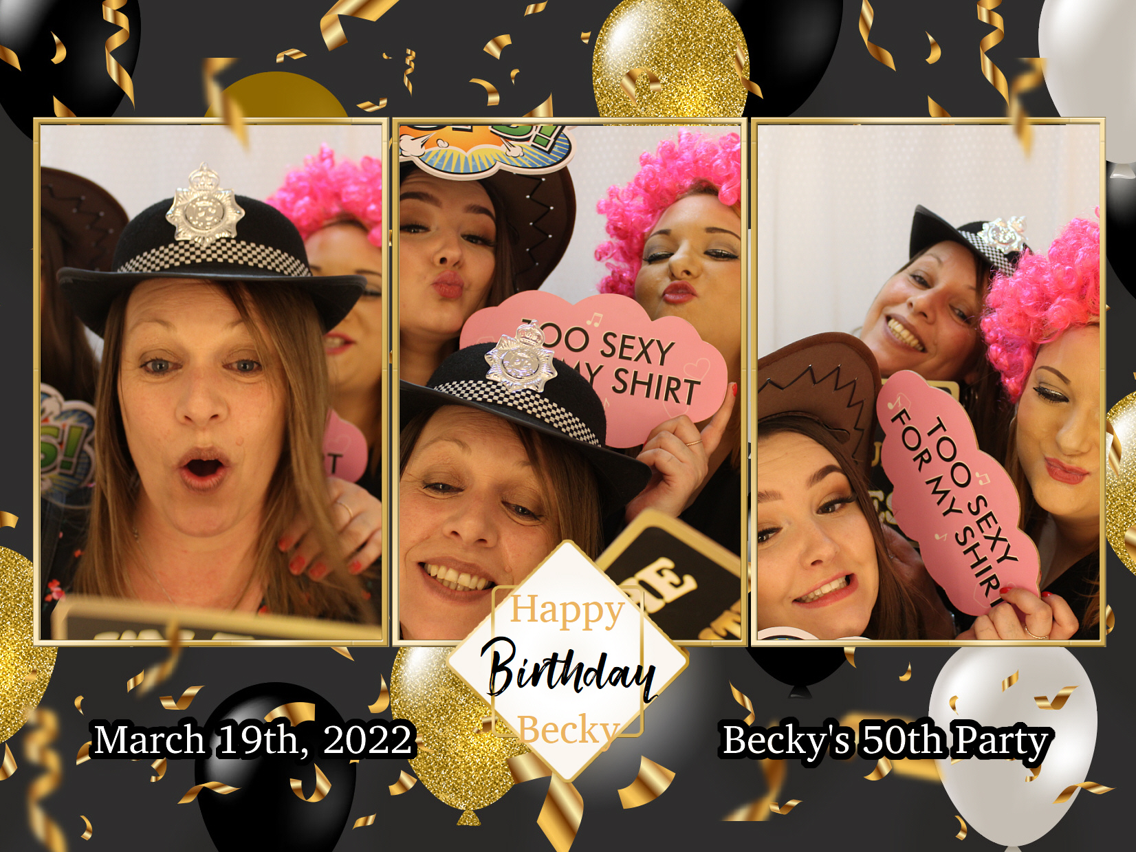 Becky's 50th Birthday Party | View more photos from the event at my.specialeventsphotobooths.co.uk/u/SpecialEventsPhotoBooths/Beckys-50th-Birthday-Party