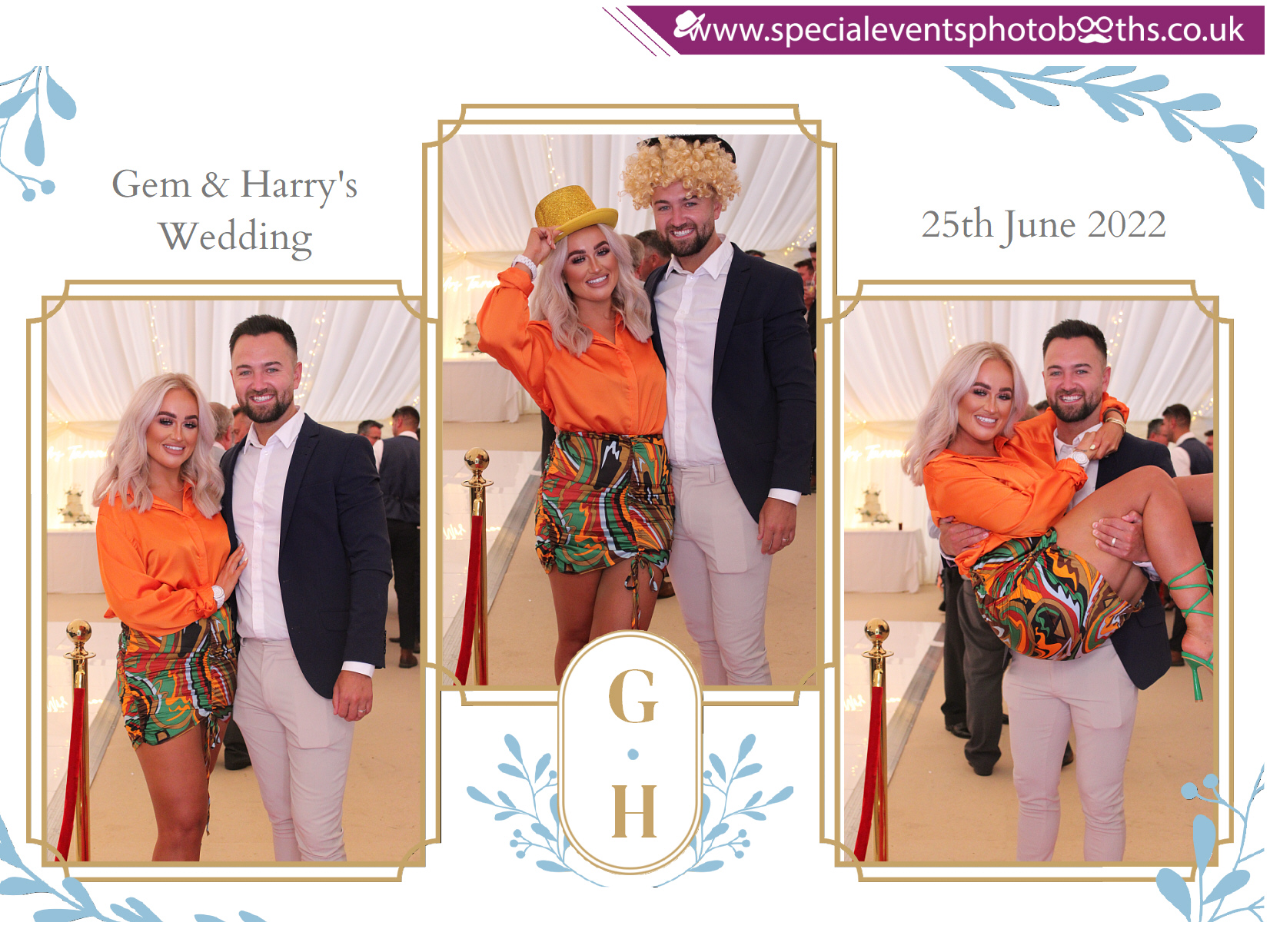 Gem and Harry's Wedding | View more photos from the event at my.specialeventsphotobooths.co.uk/u/SpecialEventsPhotoBooths/Gem-and-Harrys-Wedding