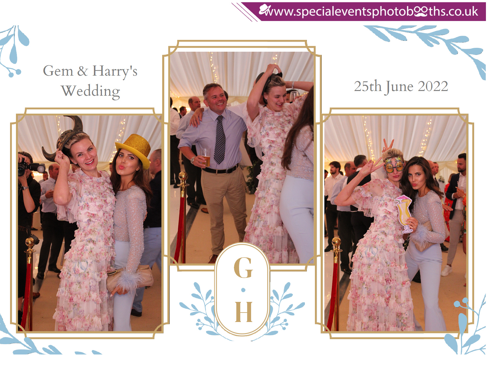 Gem and Harry's Wedding | View more photos from the event at my.specialeventsphotobooths.co.uk/u/SpecialEventsPhotoBooths/Gem-and-Harrys-Wedding
