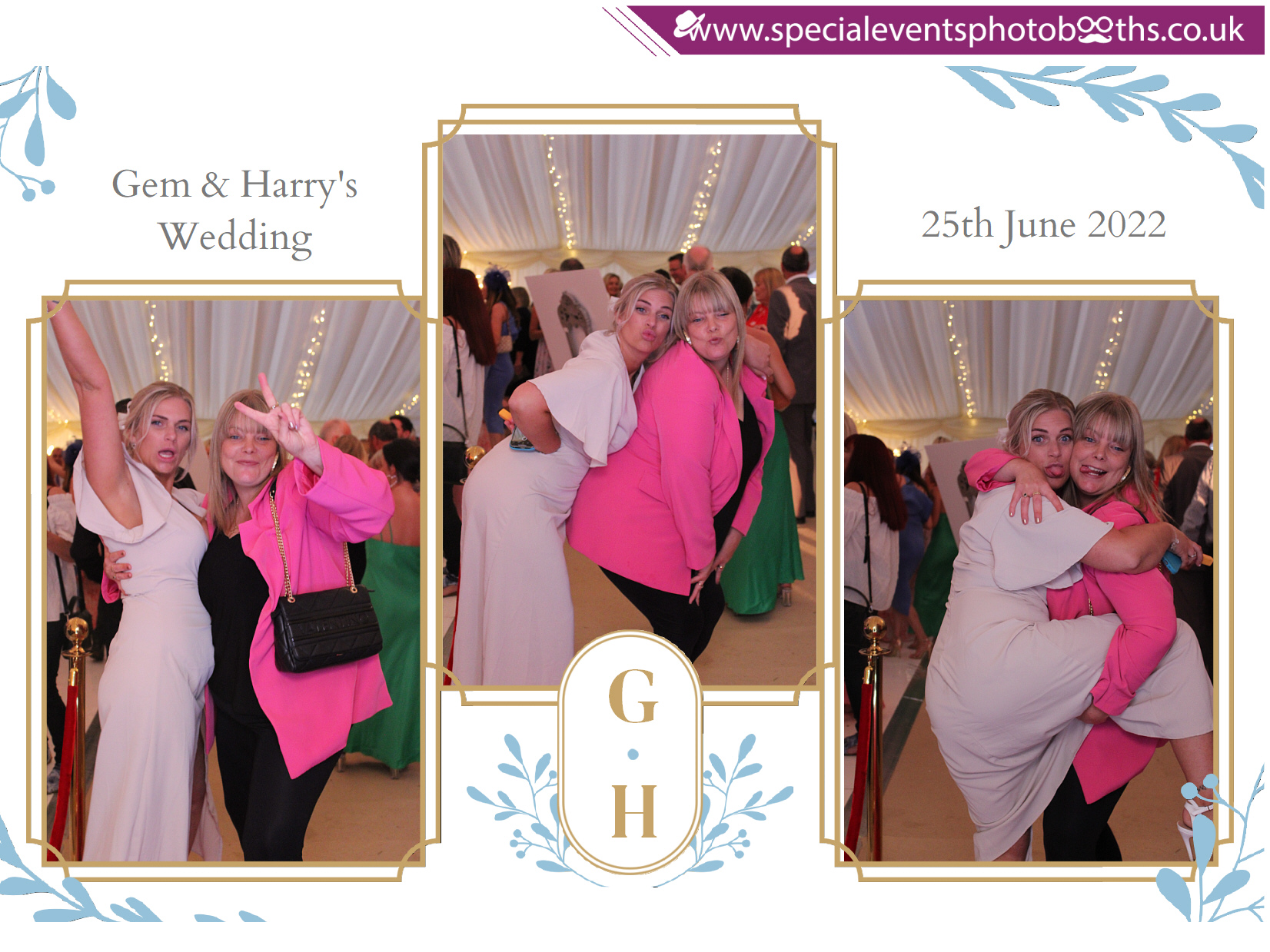 Gem and Harry's Wedding | View more photos from the event at my.specialeventsphotobooths.co.uk/u/SpecialEventsPhotoBooths/Gem-and-Harrys-Wedding