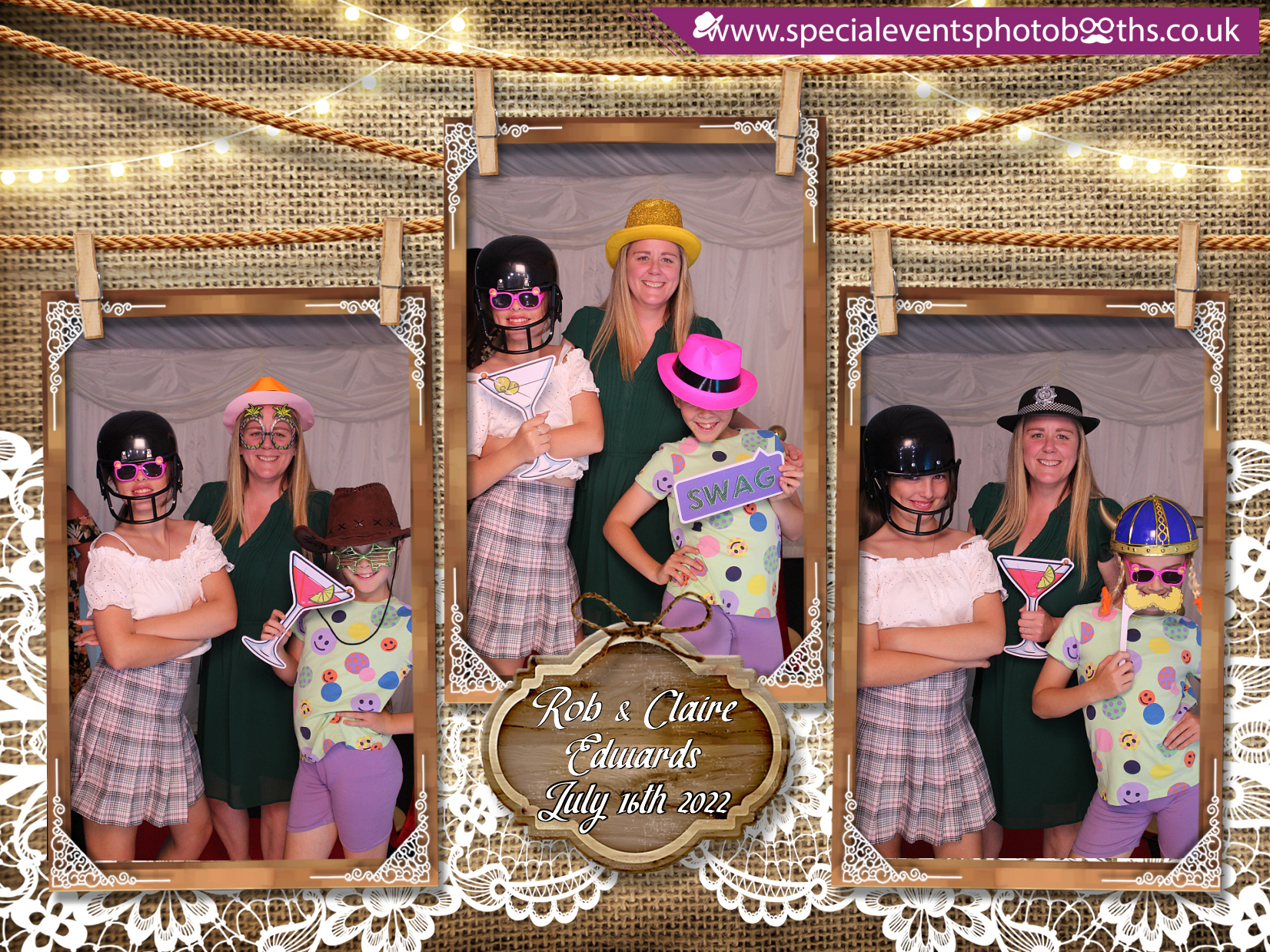 Rob & Claire's Wedding Reception | View more photos from the event at my.specialeventsphotobooths.co.uk/u/SpecialEventsPhotoBooths/Rob-Claires-Wedding-Reception