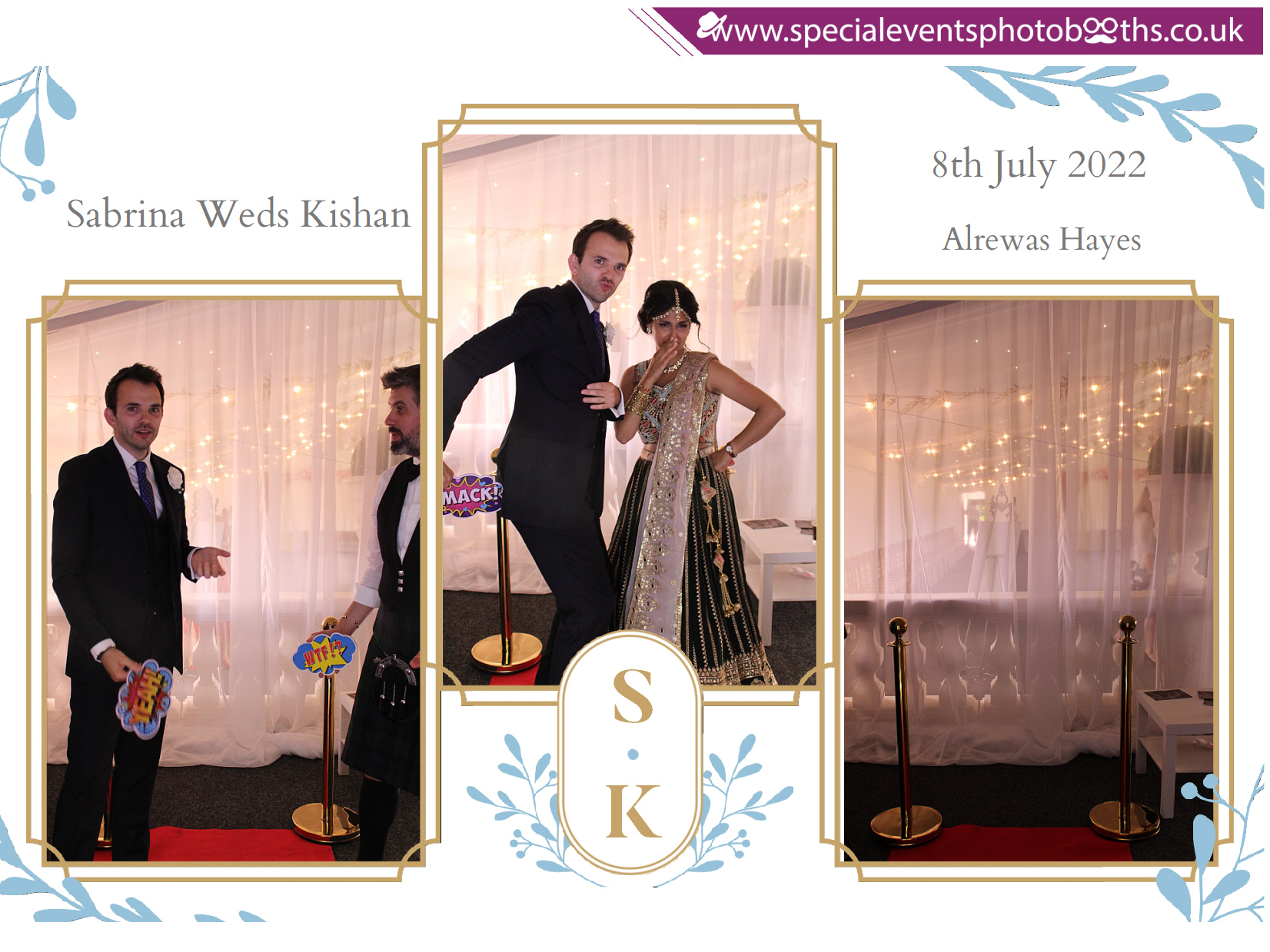 Sabrina Weds Kishan | View more photos from the event at my.specialeventsphotobooths.co.uk/u/SpecialEventsPhotoBooths/Sabrina-Weds-Kishan