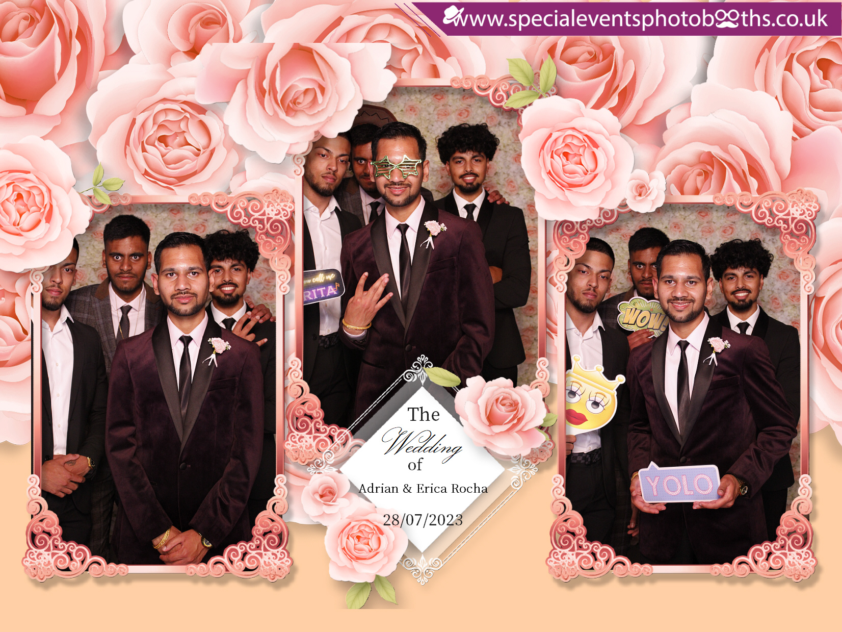 Adrian & Erica's Wedding | View more photos from the event at my.specialeventsphotobooths.co.uk/u/SpecialEventsPhotoBooths/Adrian-Ericas-Wedding