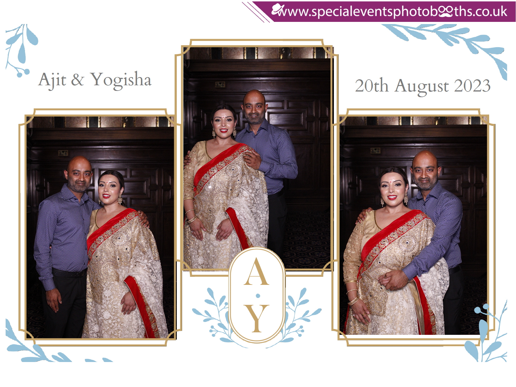 Ajit & Yogisha's Wedding  Reception | View more photos from the event at my.specialeventsphotobooths.co.uk/u/SpecialEventsPhotoBooths/Ajit-Yogishas-Wedding-Reception